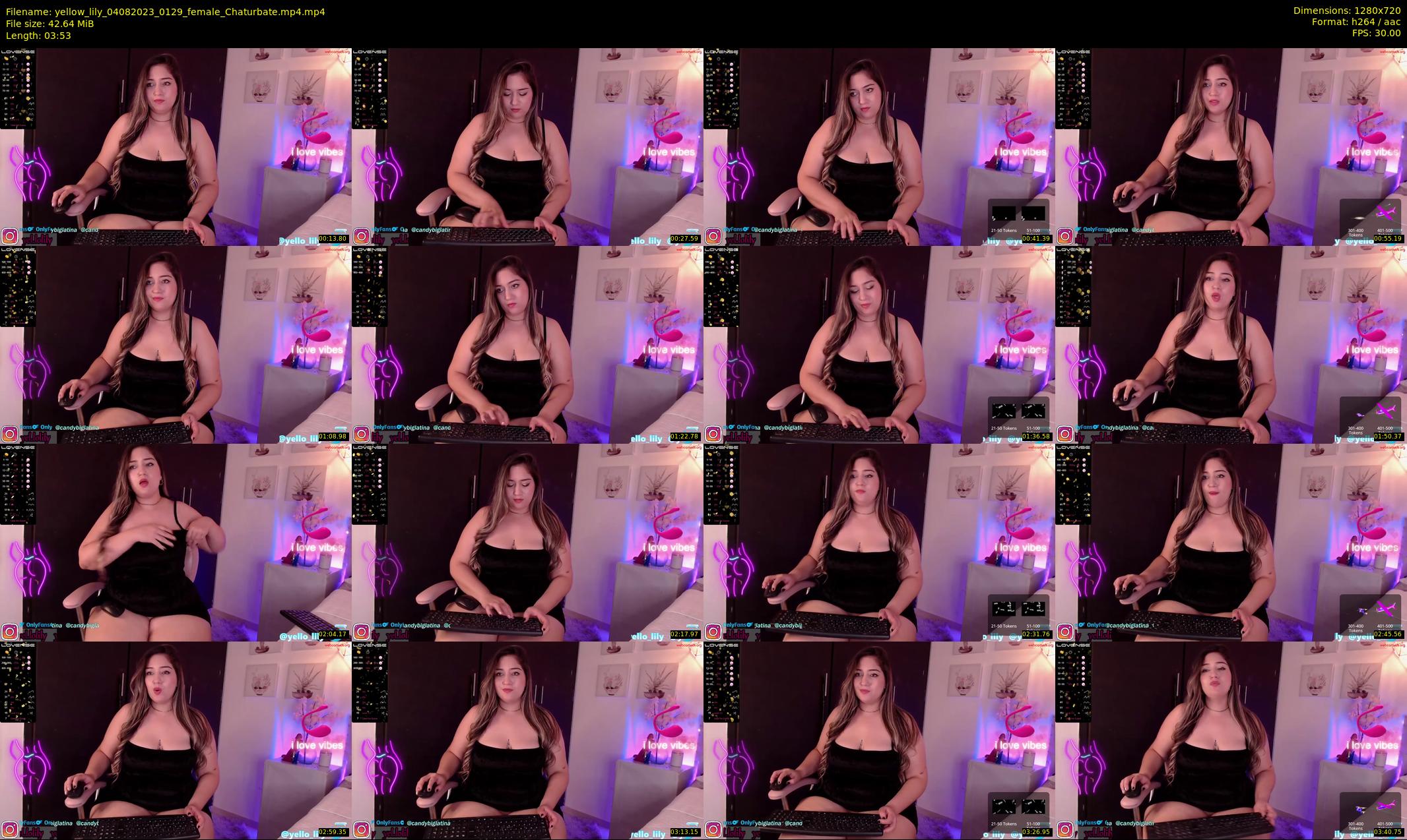yellow_lily — 4 minute Chaturbate female cam show recording, 720p, Aug 4, 2023