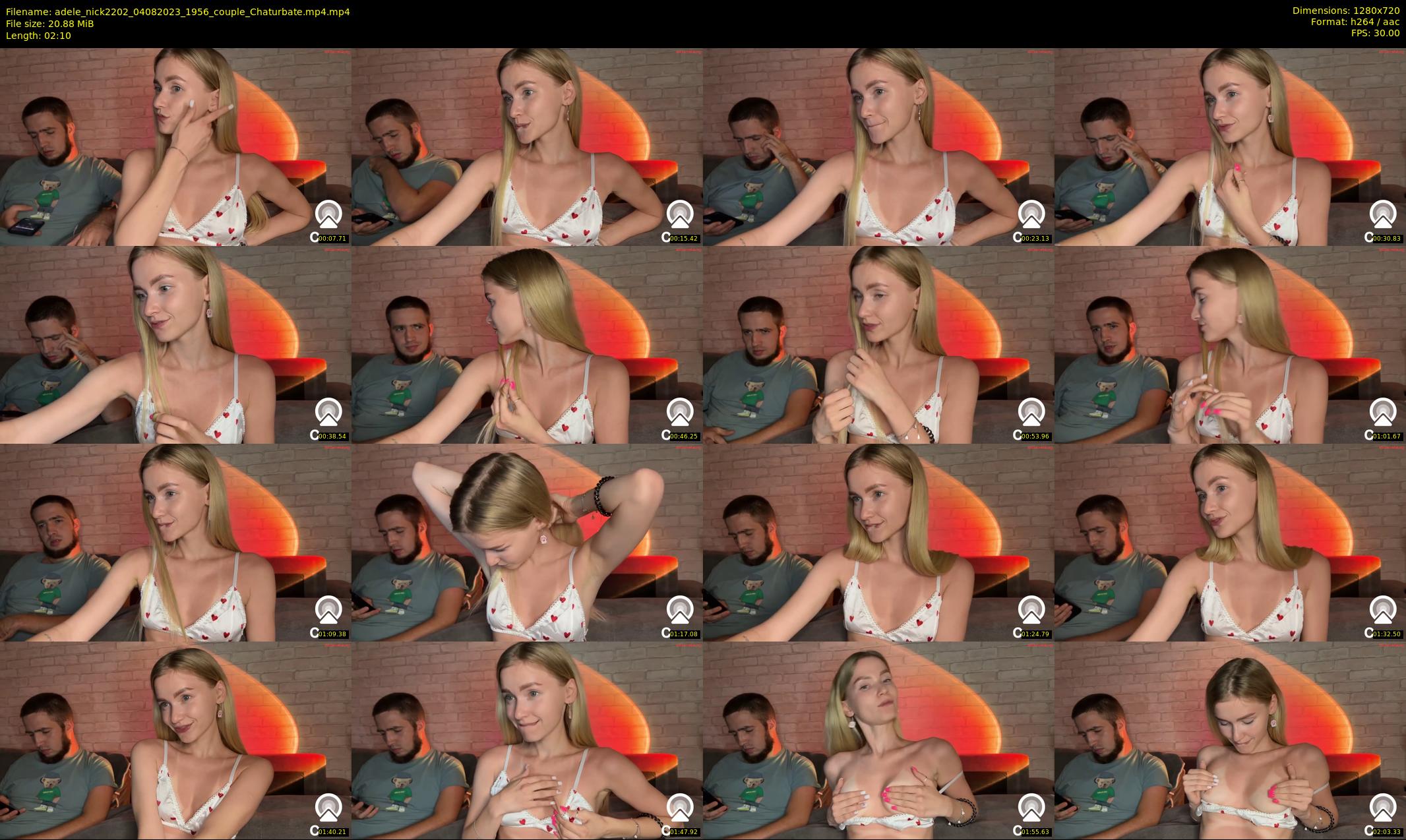 adele_nick2202 — 3 minute Chaturbate couple cam show recording, 720p, Aug 4, 2023