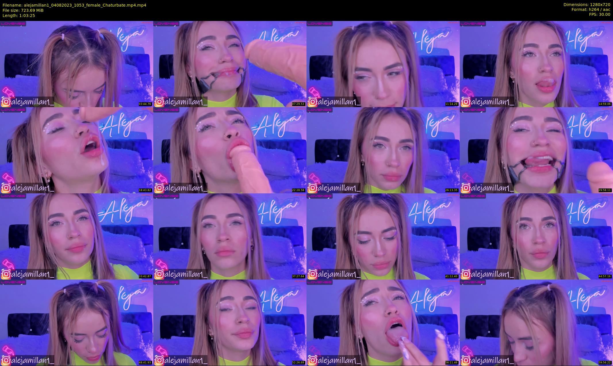 alejamillan1 — 64 minute Chaturbate female cam show recording, 720p, Aug 4, 2023
