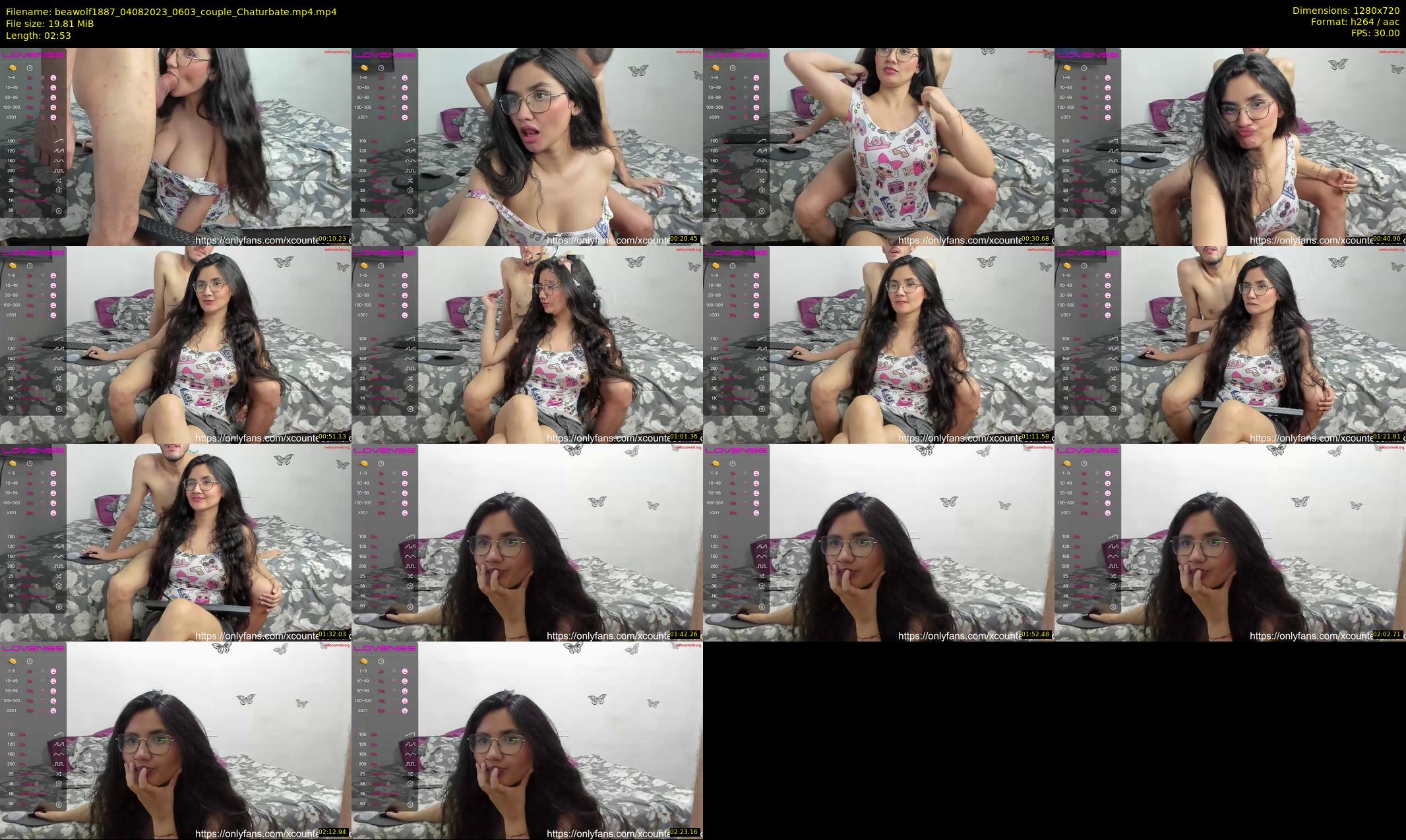 beawolf1887 — 3 minute Chaturbate couple cam show recording, 720p, Aug 4, 2023