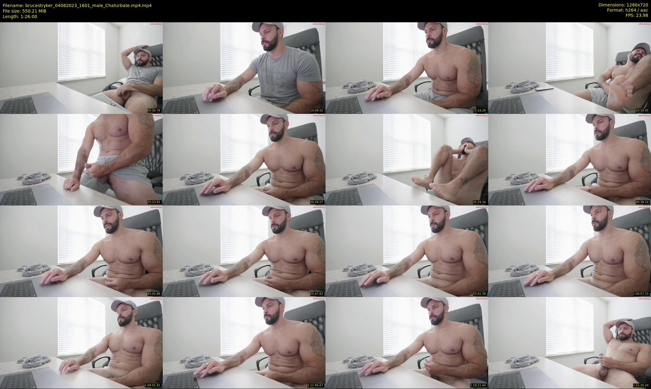brucestryker — 86 minute Chaturbate male cam show recording, 720p, Aug 4, 2023