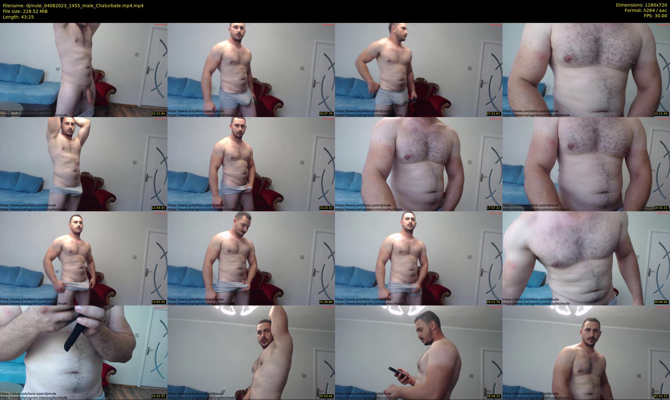 djmute — 44 minute Chaturbate male cam show recording, 720p, Aug 4, 2023