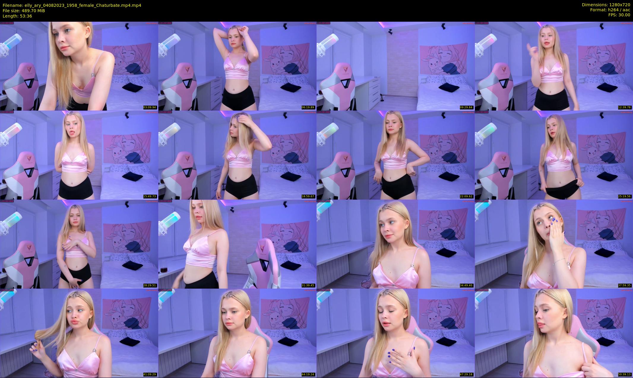 elly_ary — 54 minute Chaturbate female cam show recording, 720p, Aug 4, 2023