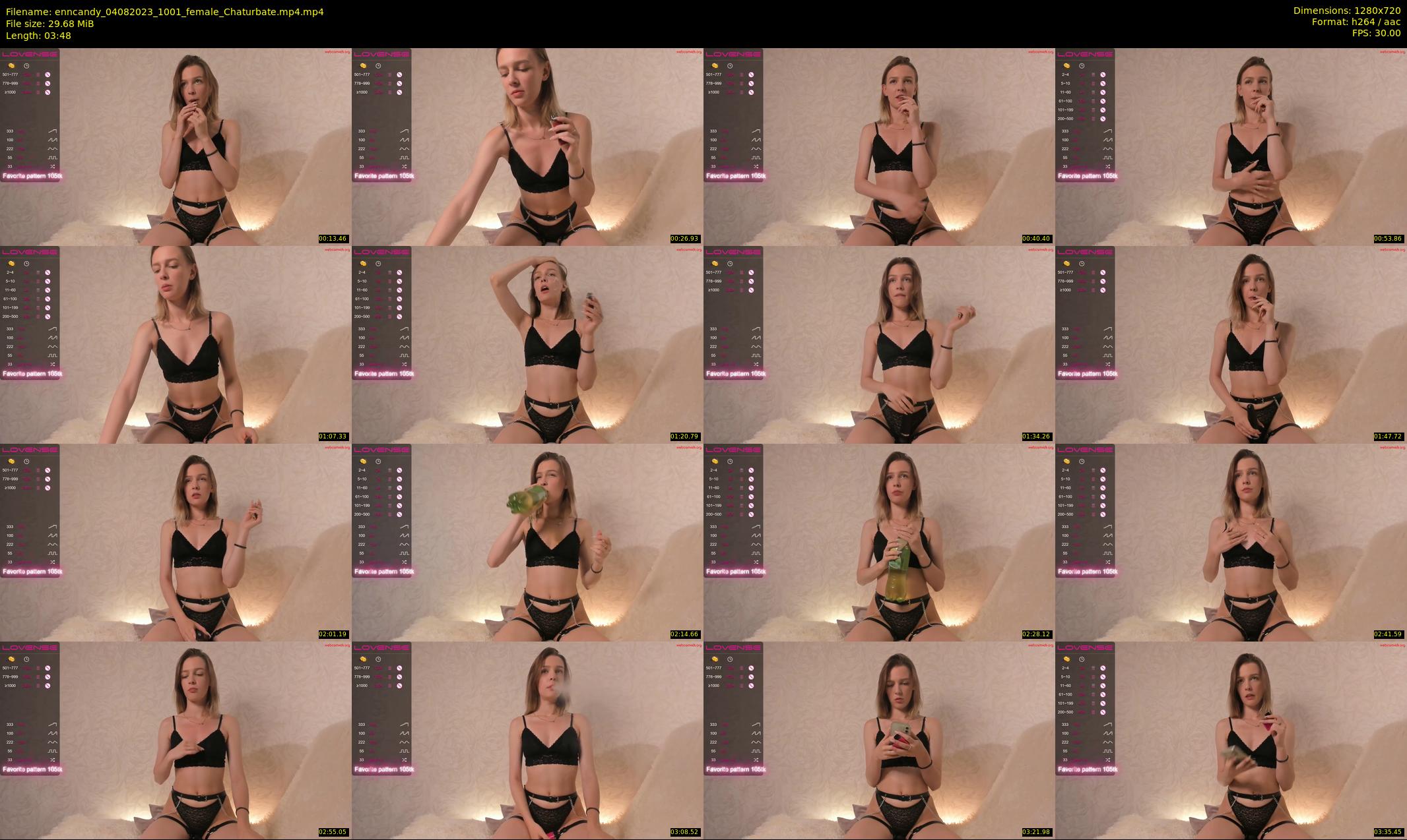 enncandy — 4 minute Chaturbate female cam show recording, 720p, Aug 4, 2023
