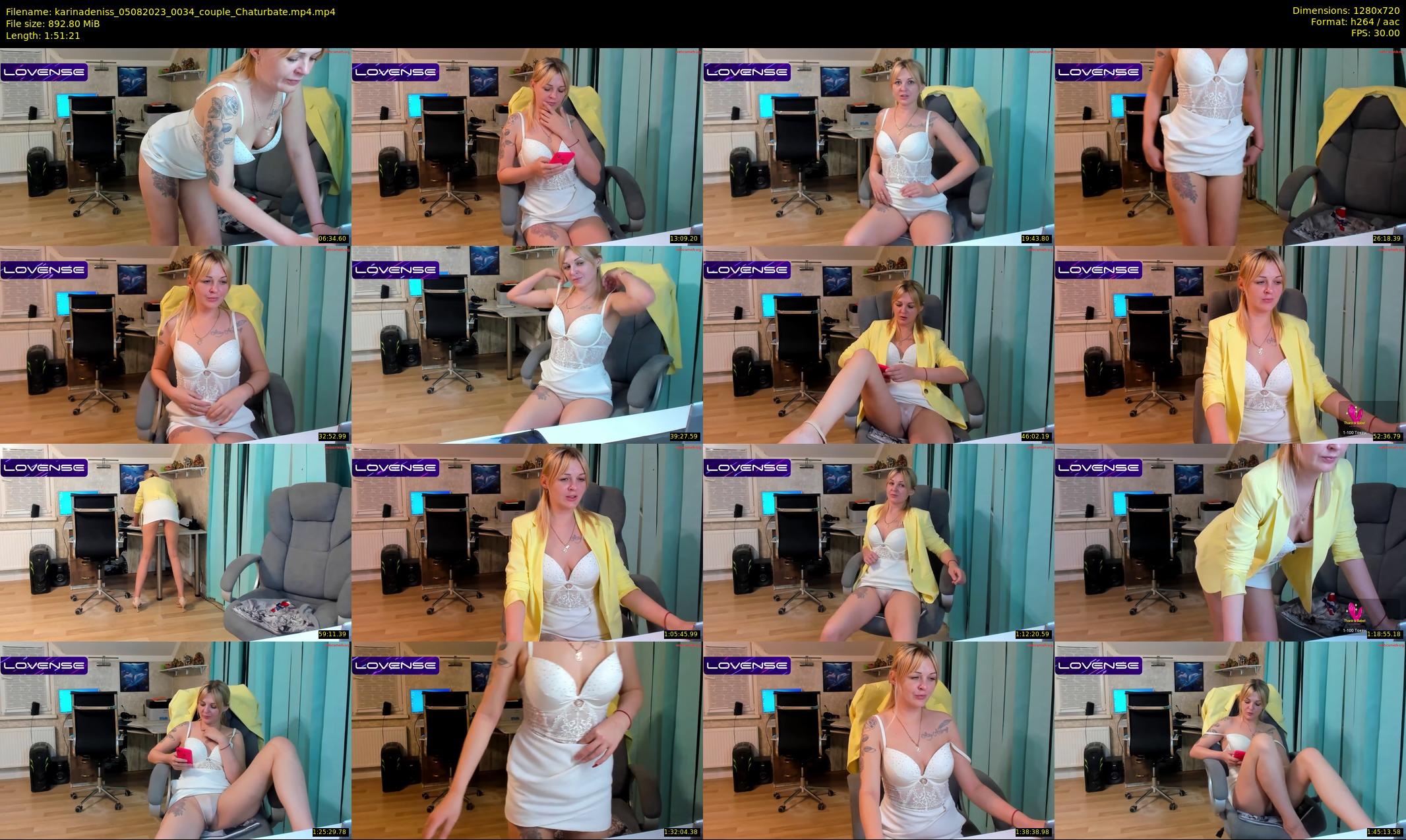 karinadeniss — 112 minute Chaturbate couple cam show recording, 720p, Aug 5, 2023