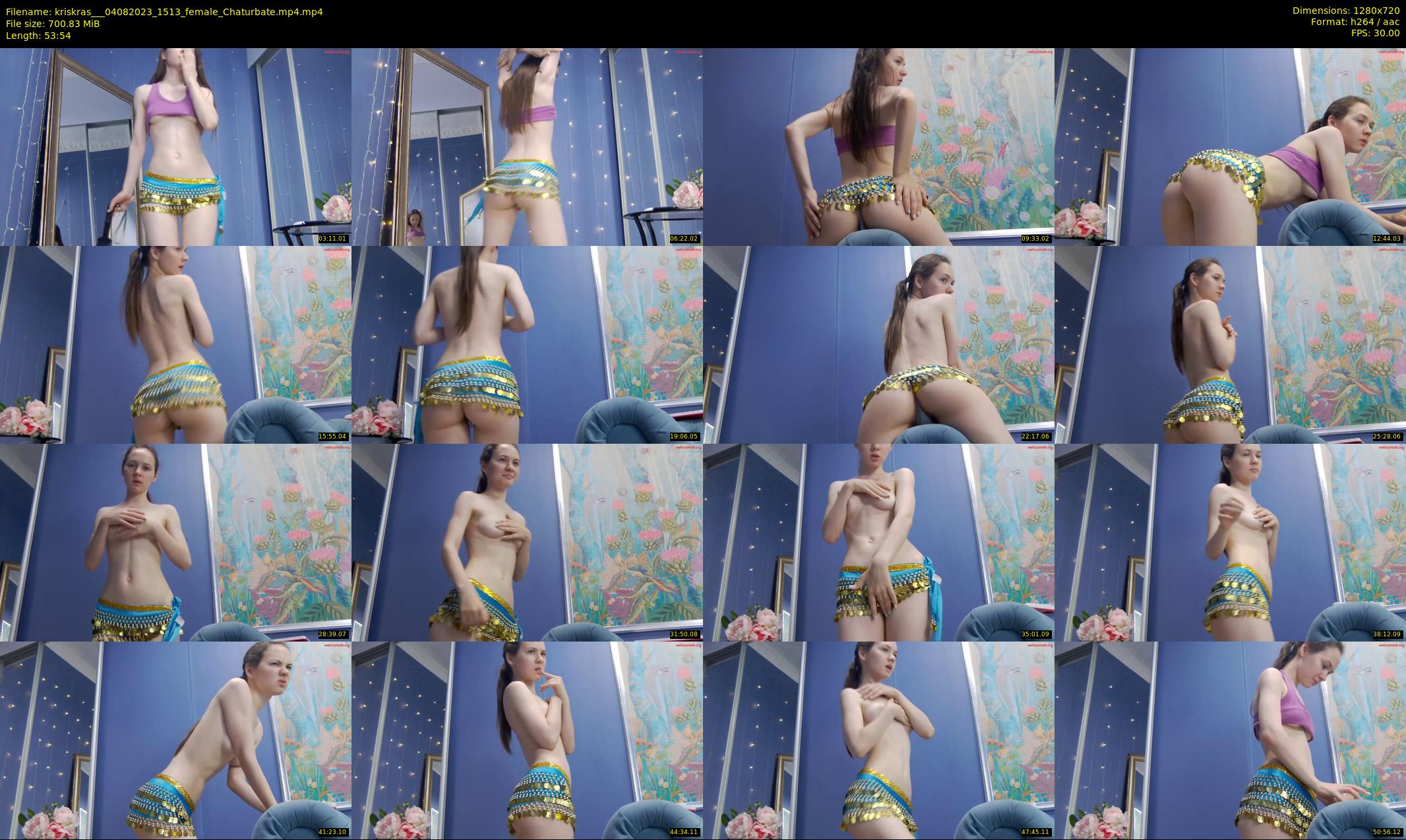 kriskras__ — 54 minute Chaturbate female cam show recording, 720p, Aug 4, 2023