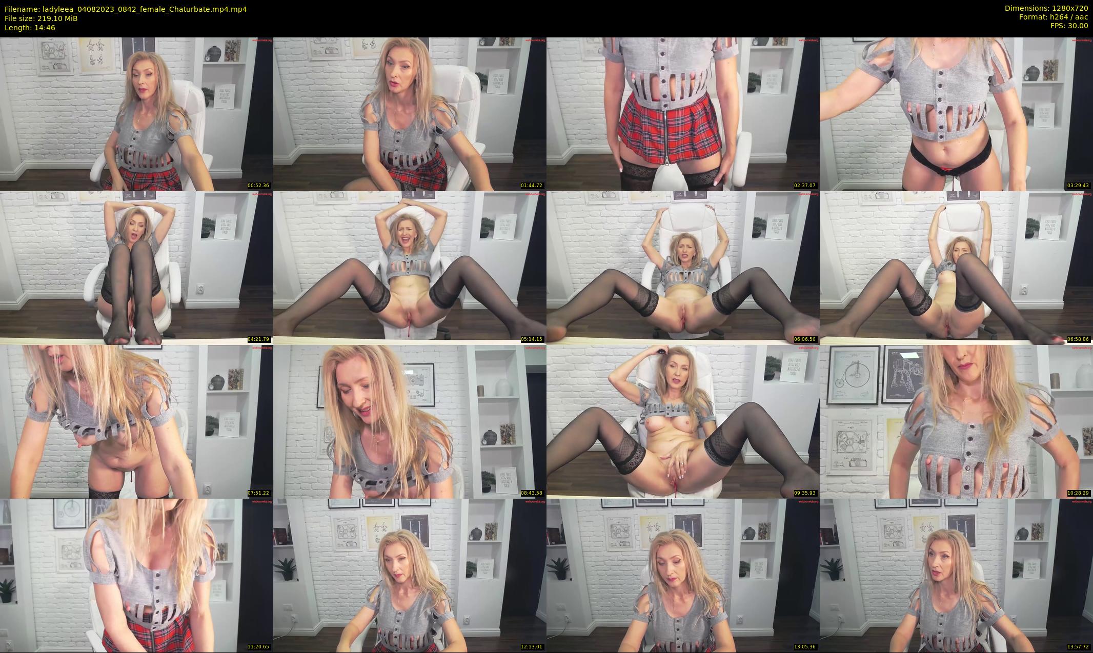 ladyleea — 15 minute Chaturbate female cam show recording, 720p, Aug 4, 2023
