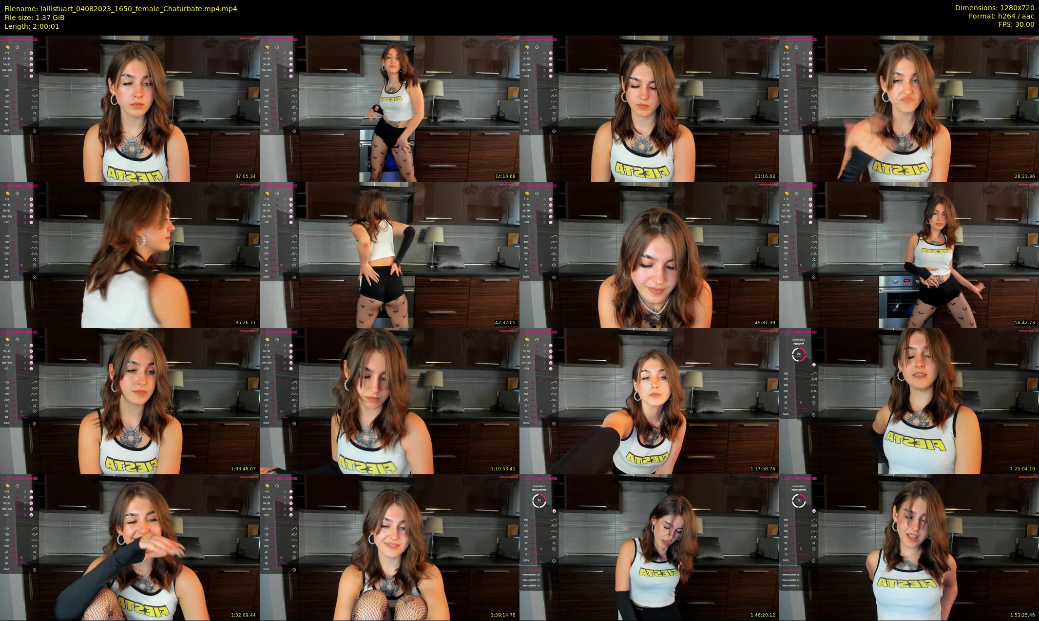 lallistuart — 121 minute Chaturbate female cam show recording, 720p, Aug 4, 2023