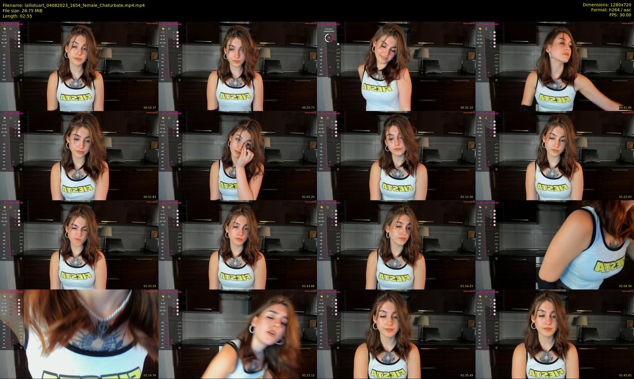 lallistuart — 3 minute Chaturbate female cam show recording, 720p, Aug 4, 2023