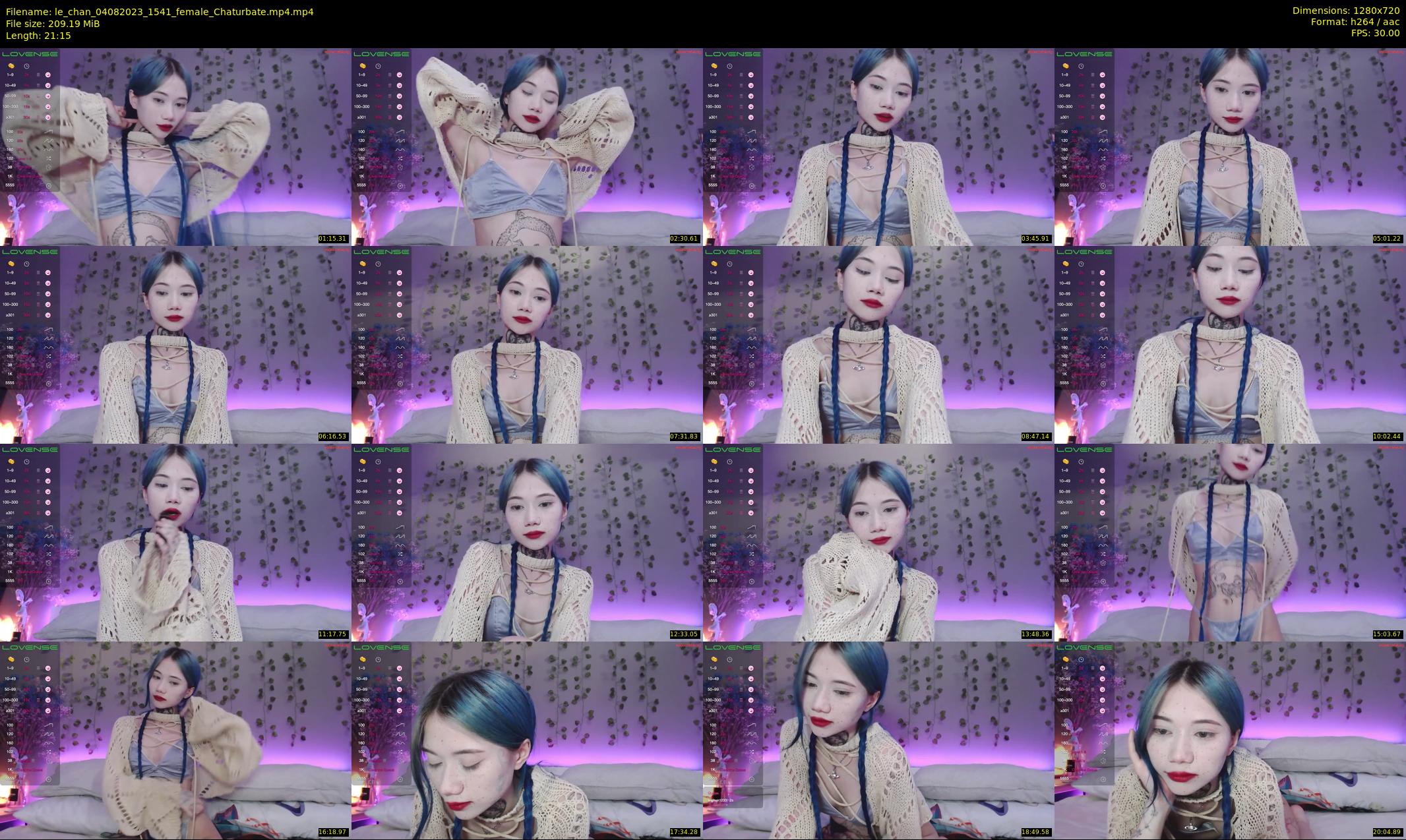 le_chan — 22 minute Chaturbate female cam show recording, 720p, Aug 4, 2023