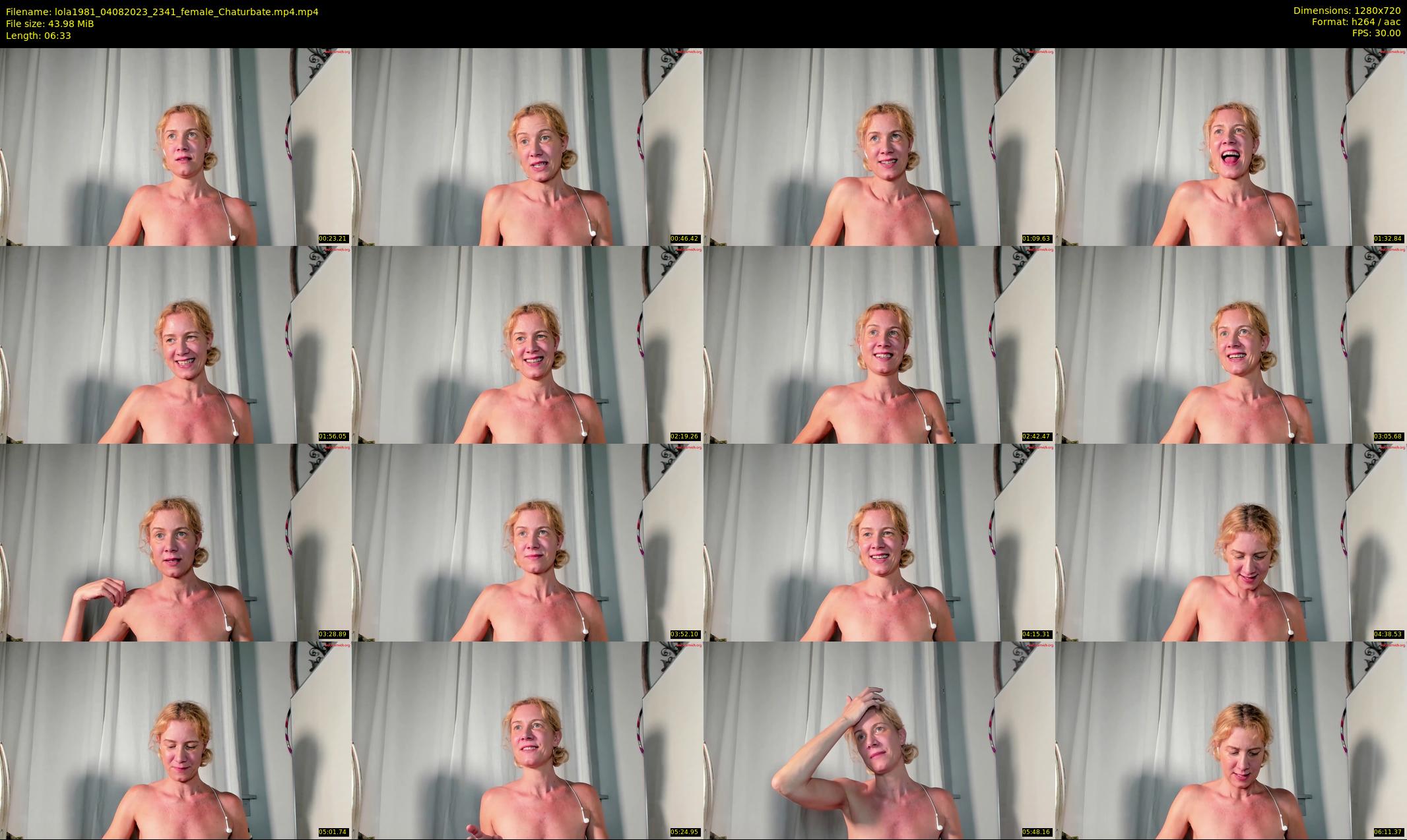 lola1981 — 7 minute Chaturbate female cam show recording, 720p, Aug 4, 2023