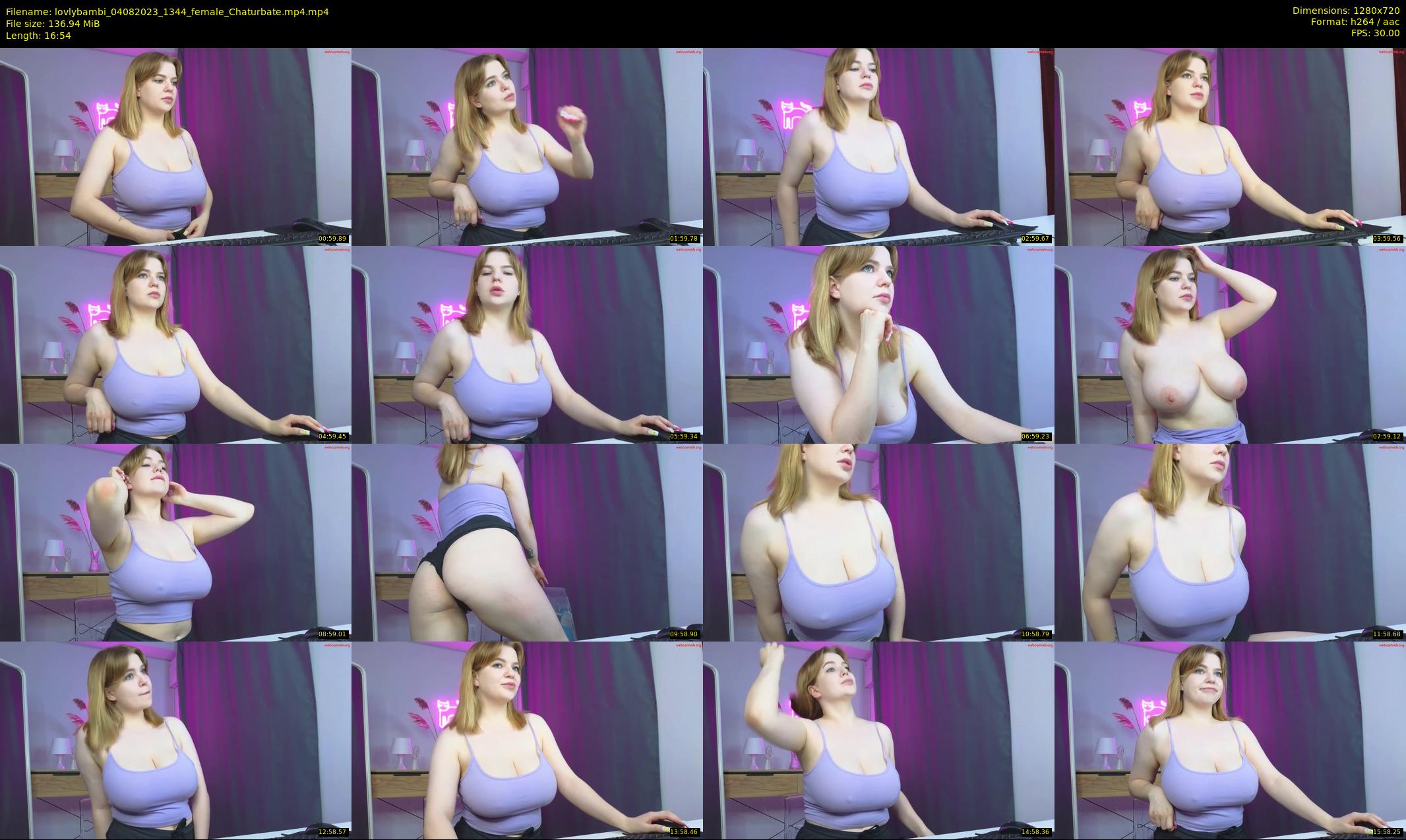 lovlybambi — 17 minute Chaturbate female cam show recording, 720p, Aug 4, 2023