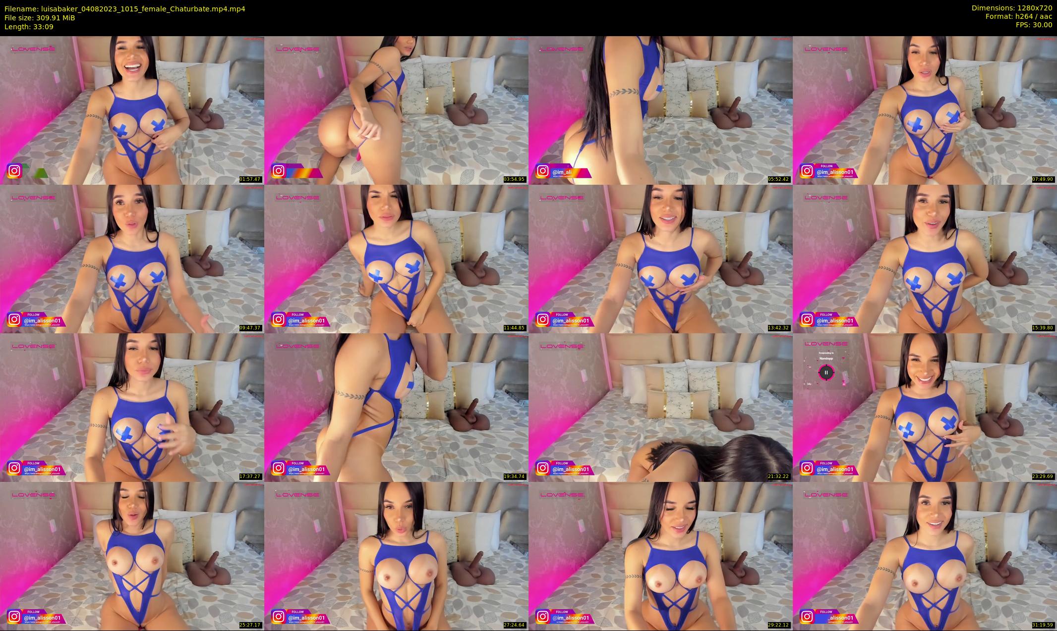 luisabaker — 34 minute Chaturbate female cam show recording, 720p, Aug 4, 2023