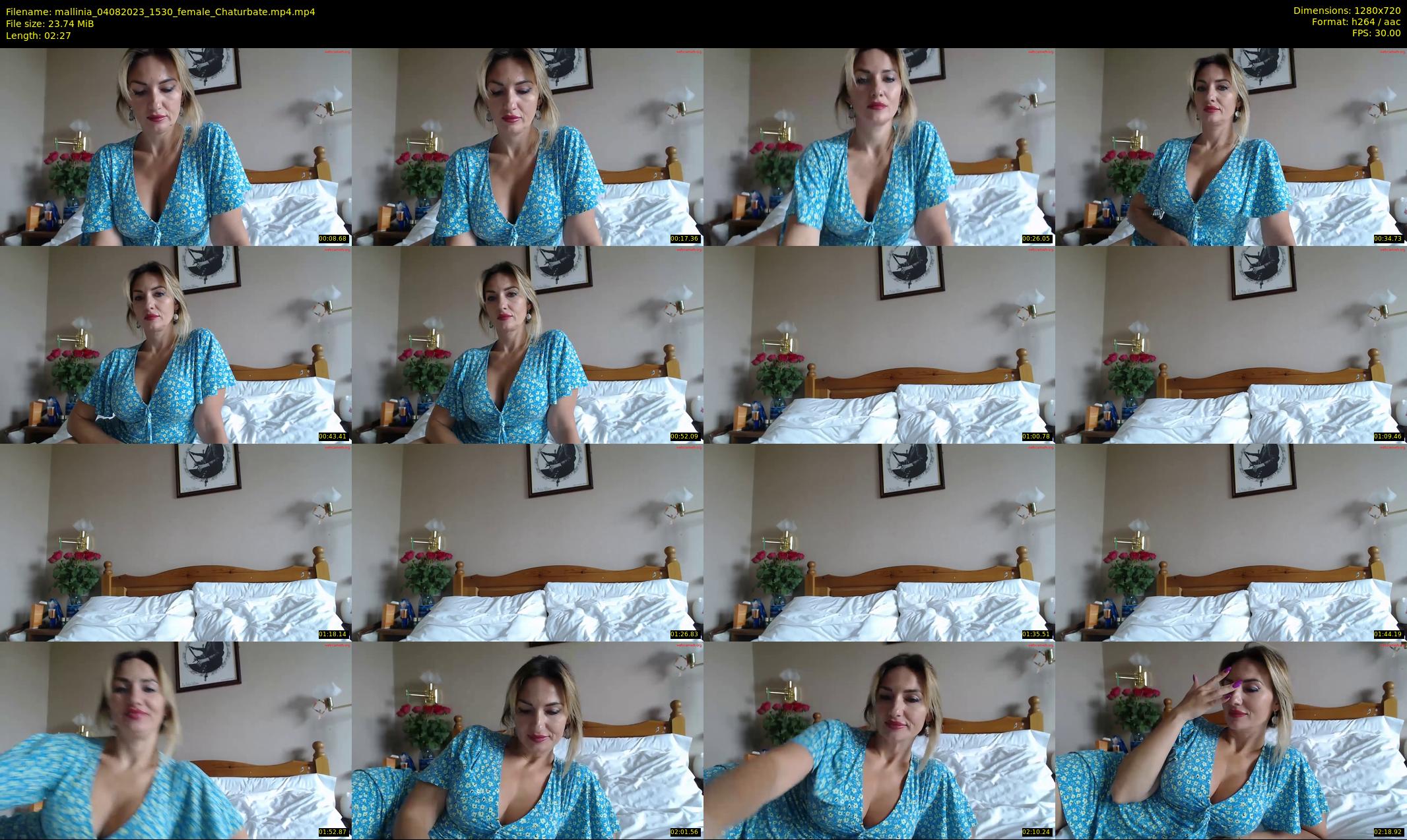 mallinia — 3 minute Chaturbate female cam show recording, 720p, Aug 4, 2023