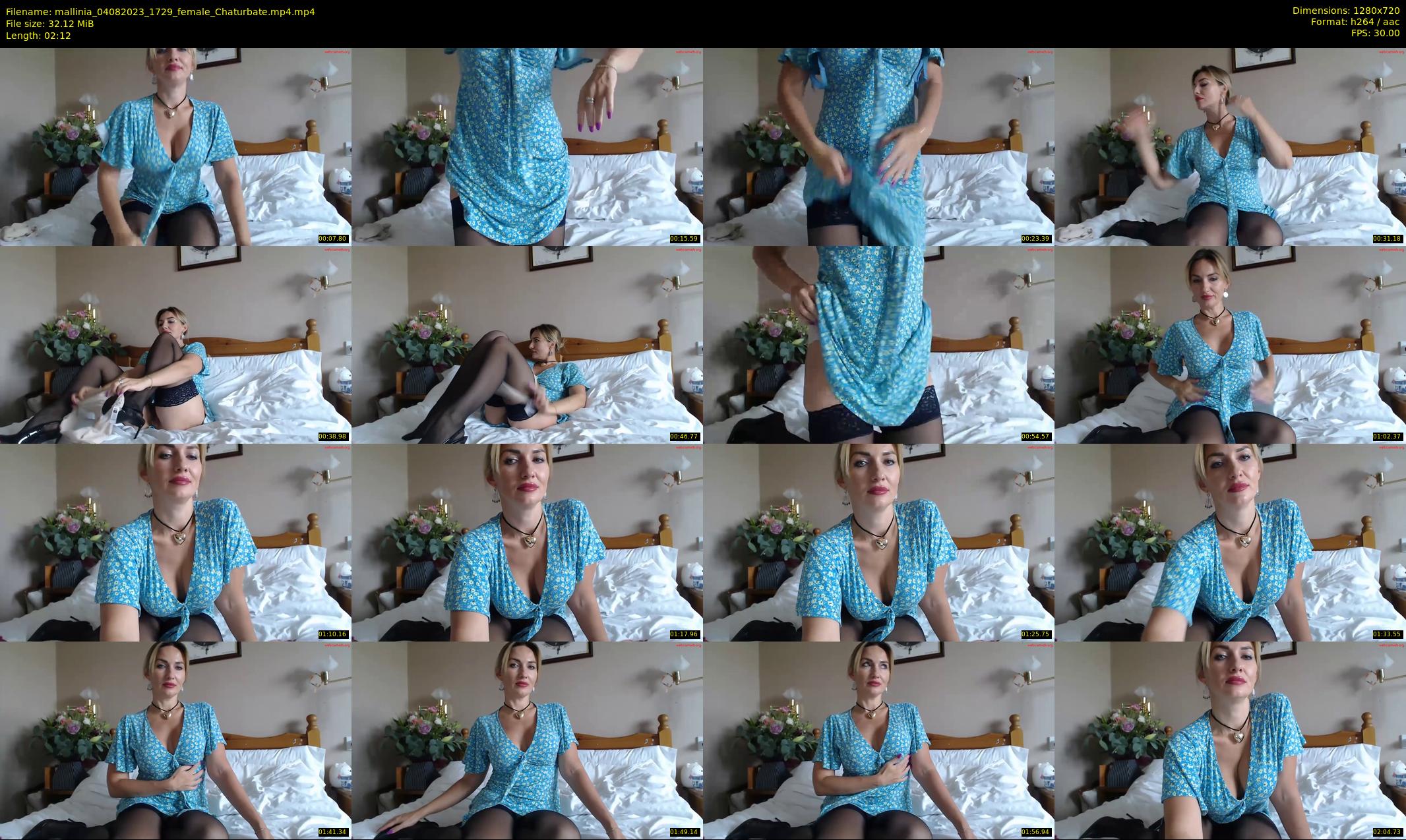 mallinia — 3 minute Chaturbate female cam show recording, 720p, Aug 4, 2023