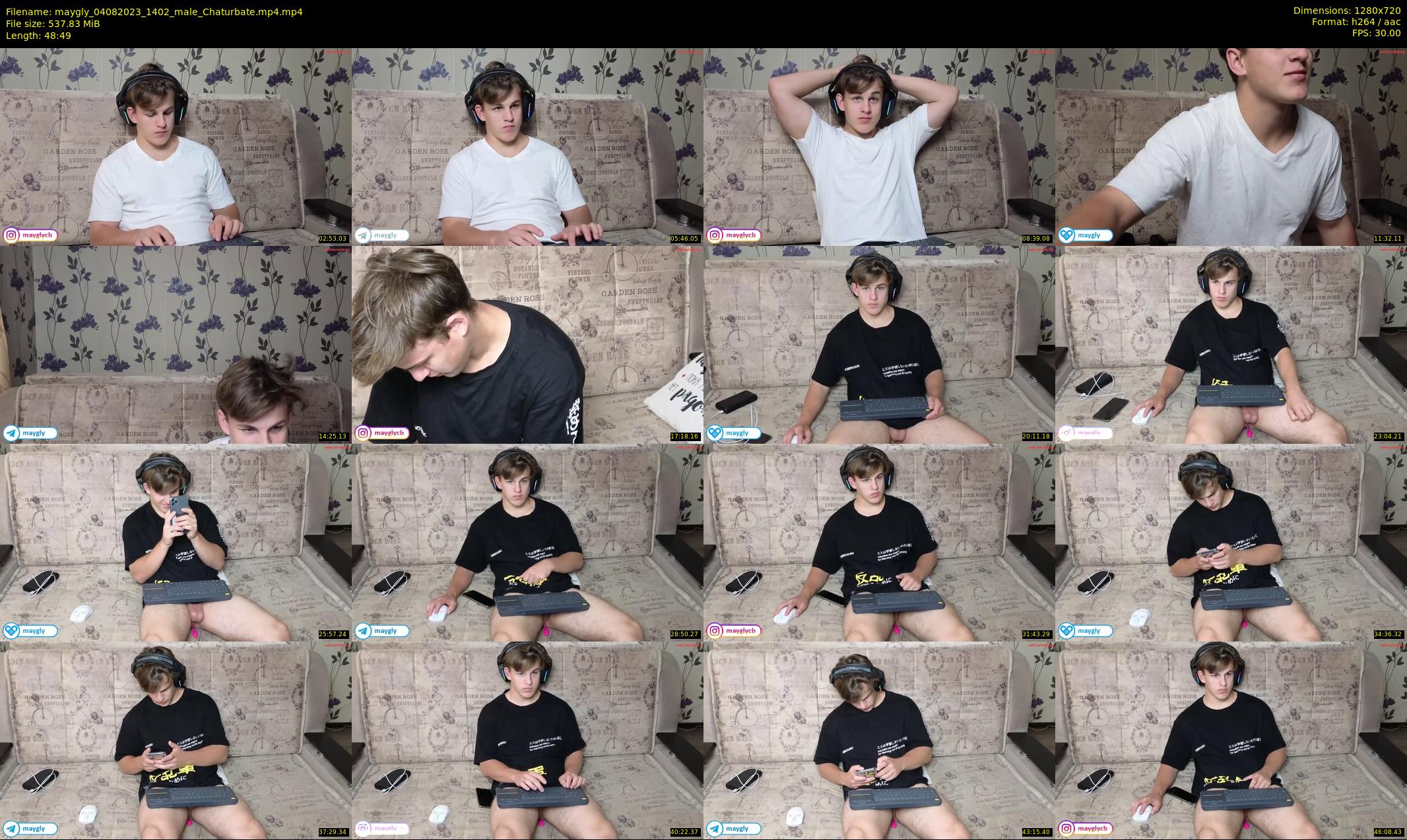 maygly — 49 minute Chaturbate male cam show recording, 720p, Aug 4, 2023