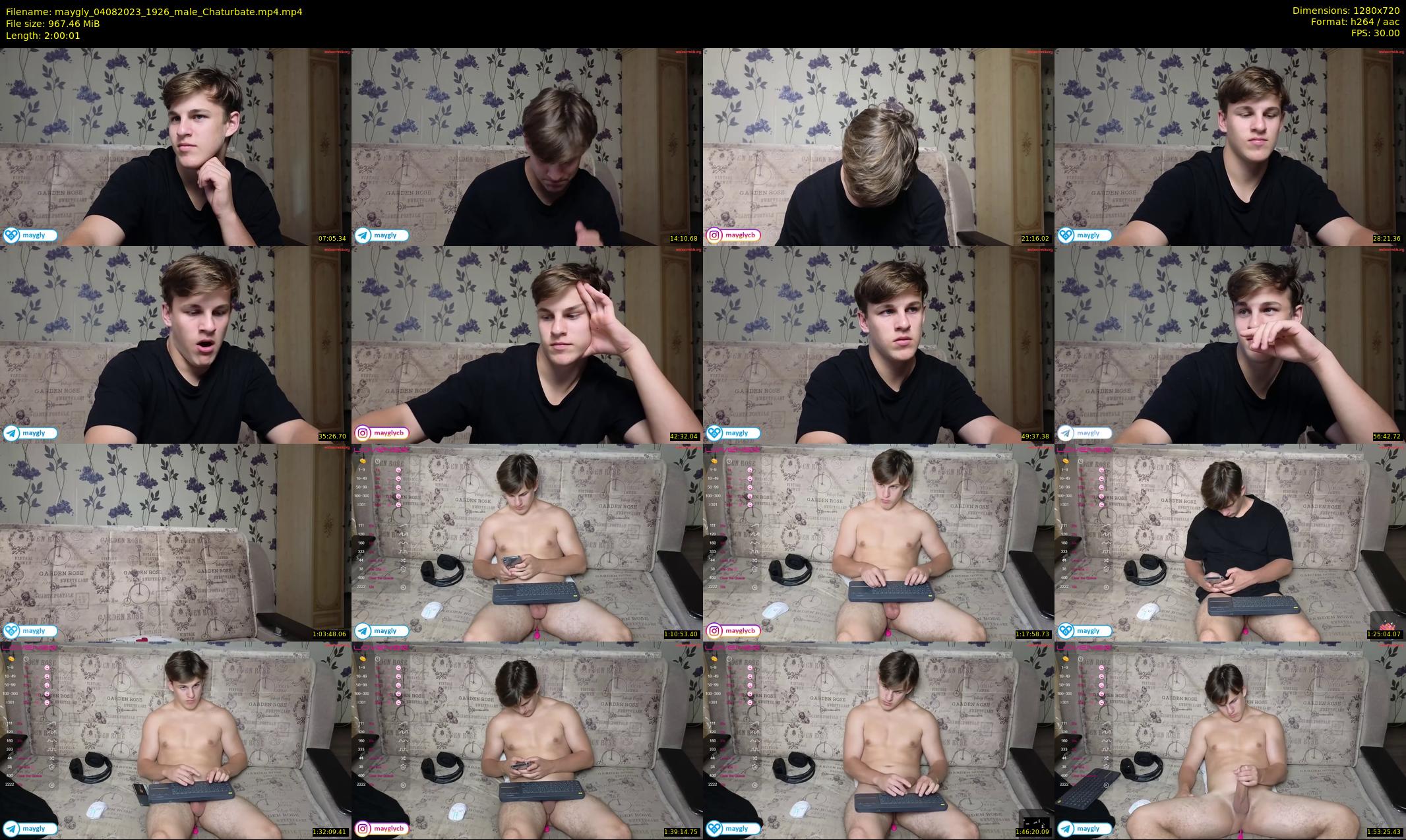 maygly — 121 minute Chaturbate male cam show recording, 720p, Aug 4, 2023