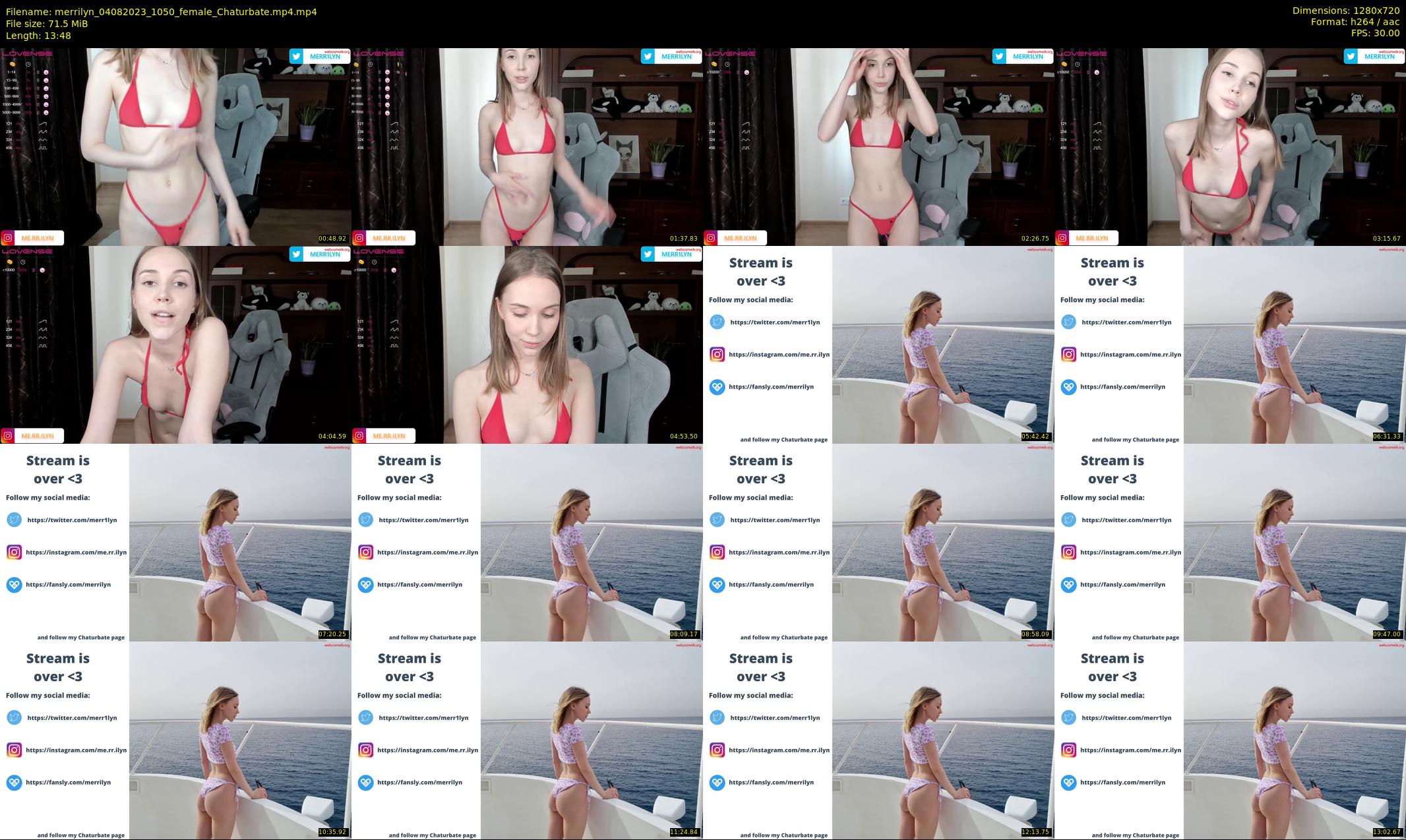 merrilyn — 14 minute Chaturbate female cam show recording, 720p, Aug 4, 2023