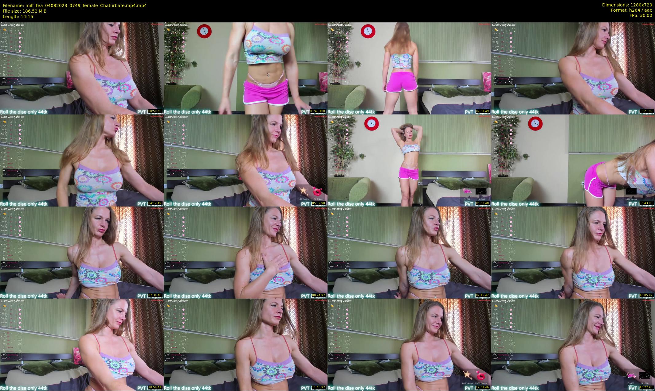 milf_tea — 15 minute Chaturbate female cam show recording, 720p, Aug 4, 2023