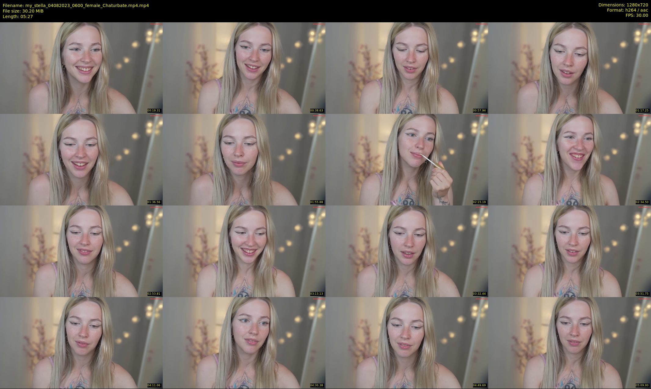 my_stella — 6 minute Chaturbate female cam show recording, 720p, Aug 4, 2023