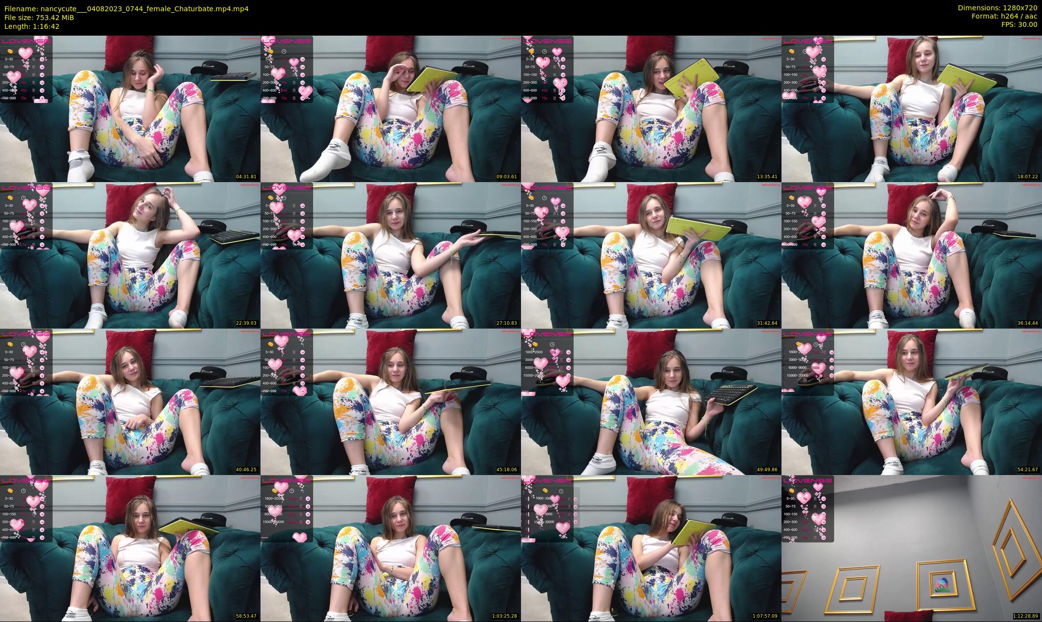 nancycute__ — 77 minute Chaturbate female cam show recording, 720p, Aug 4, 2023