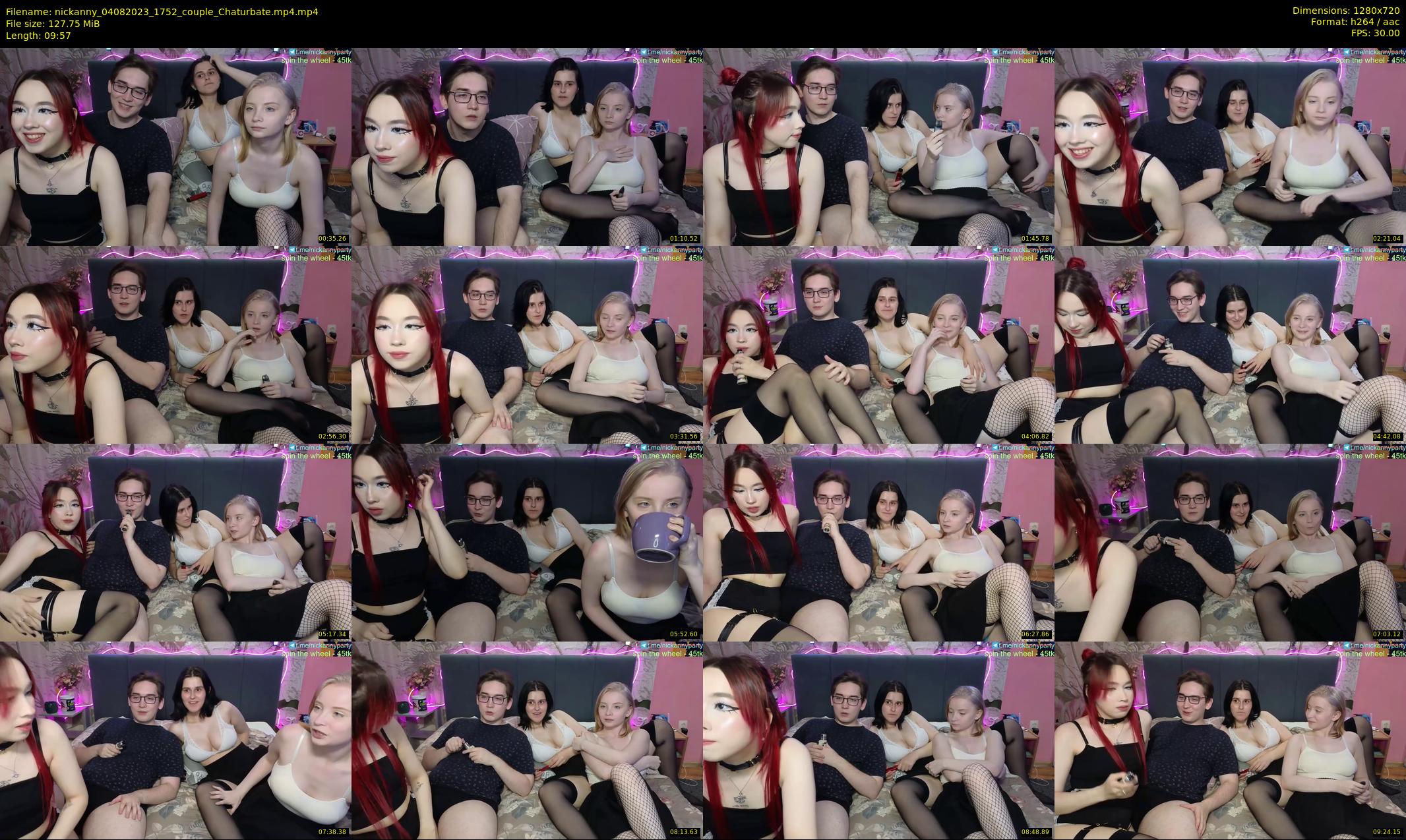 nickanny — 10 minute Chaturbate couple cam show recording, 720p, Aug 4, 2023