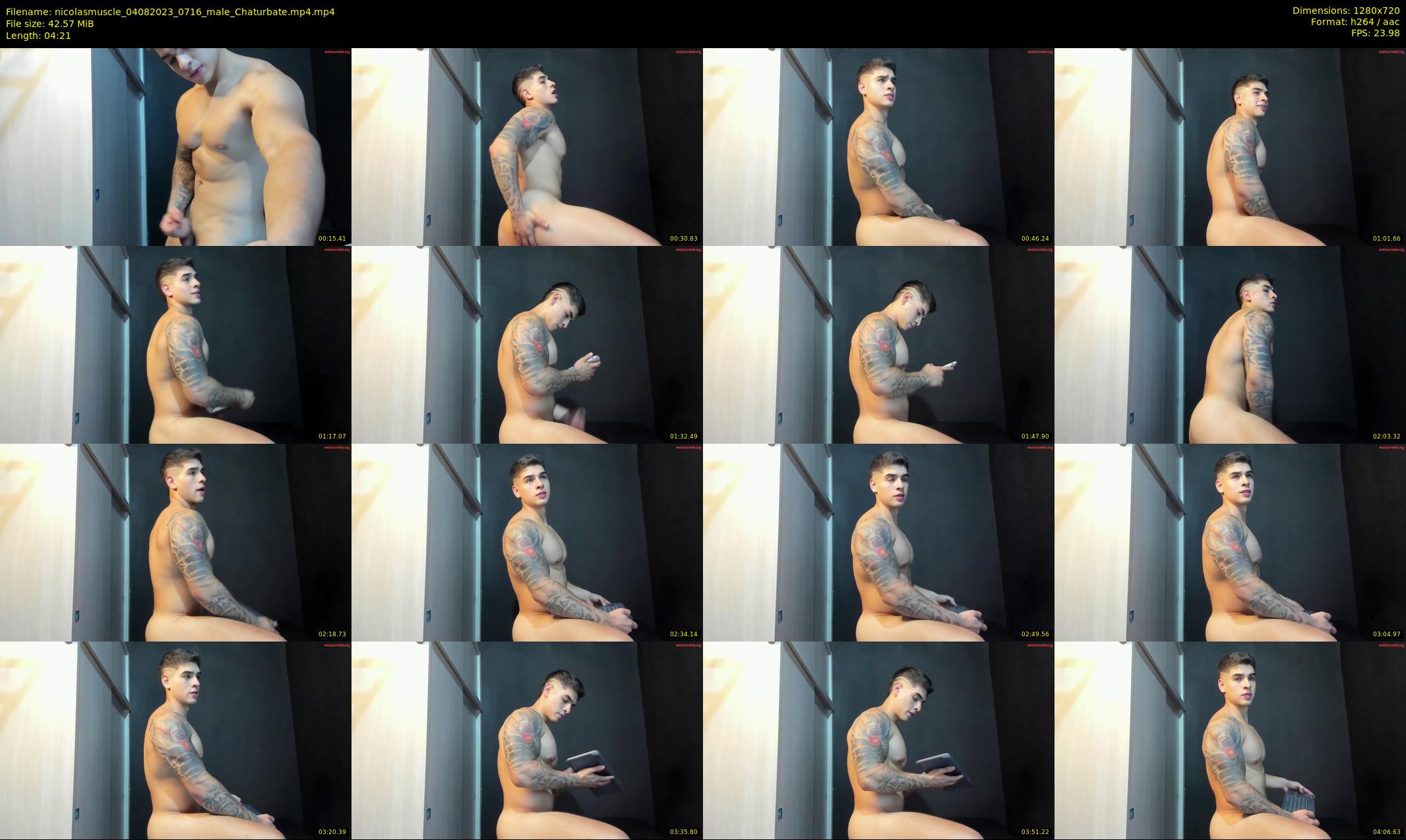 nicolasmuscle — 5 minute Chaturbate male cam show recording, 720p, Aug 4, 2023