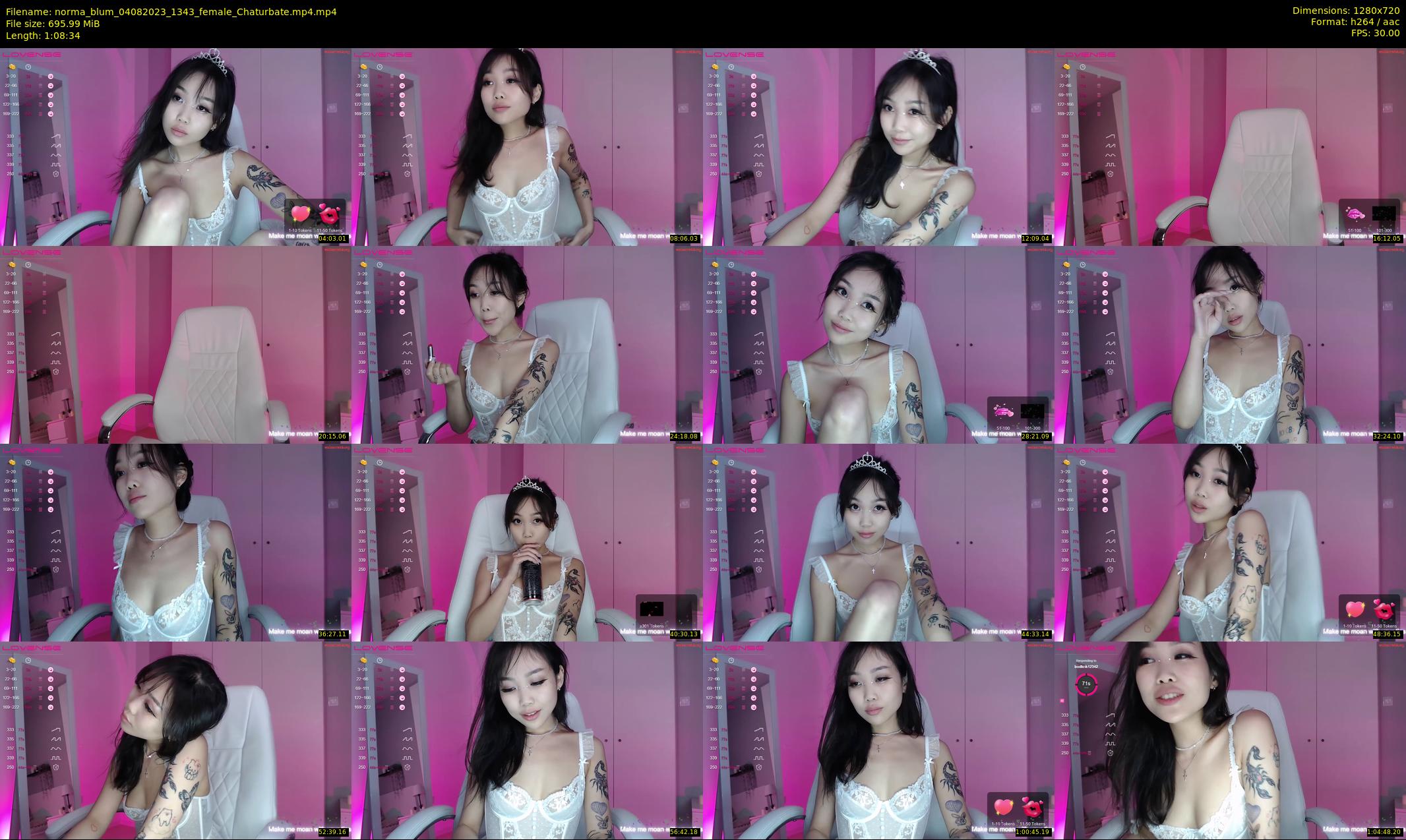 norma_blum — 69 minute Chaturbate female cam show recording, 720p, Aug 4, 2023
