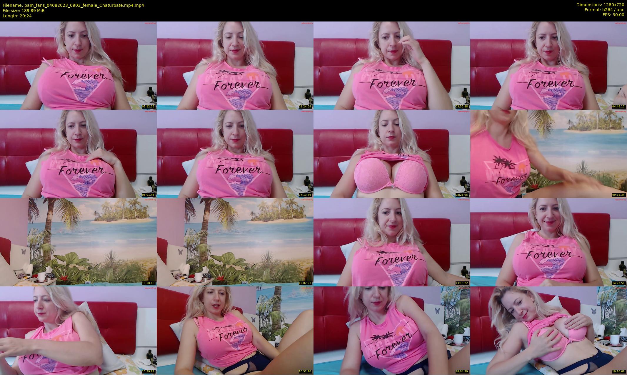 pam_fans — 21 minute Chaturbate female cam show recording, 720p, Aug 4, 2023