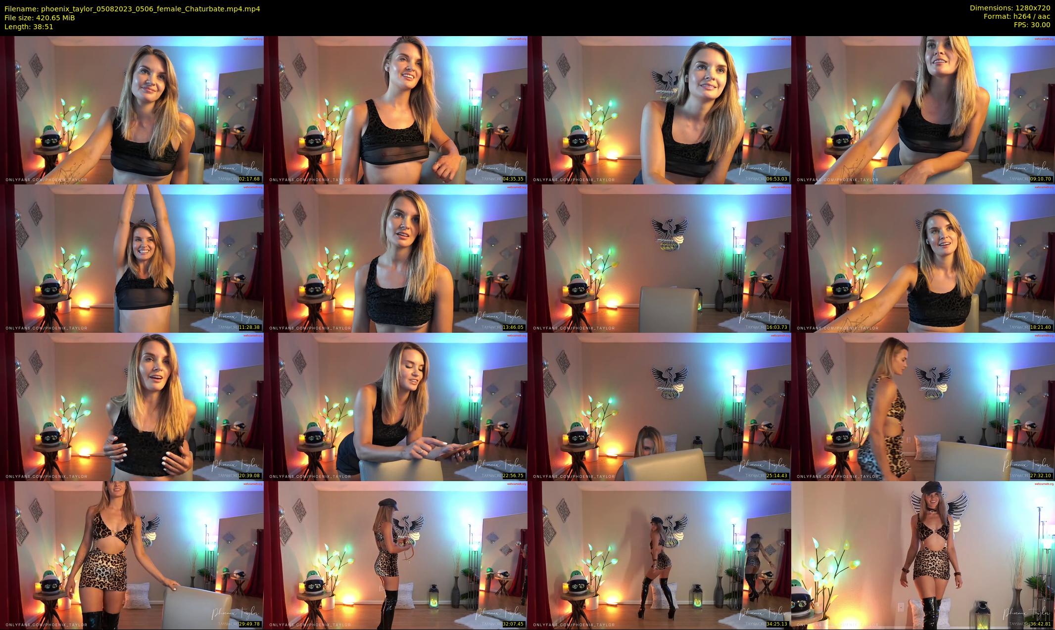 phoenix_taylor — 39 minute Chaturbate female cam show recording, 720p, Aug 5, 2023