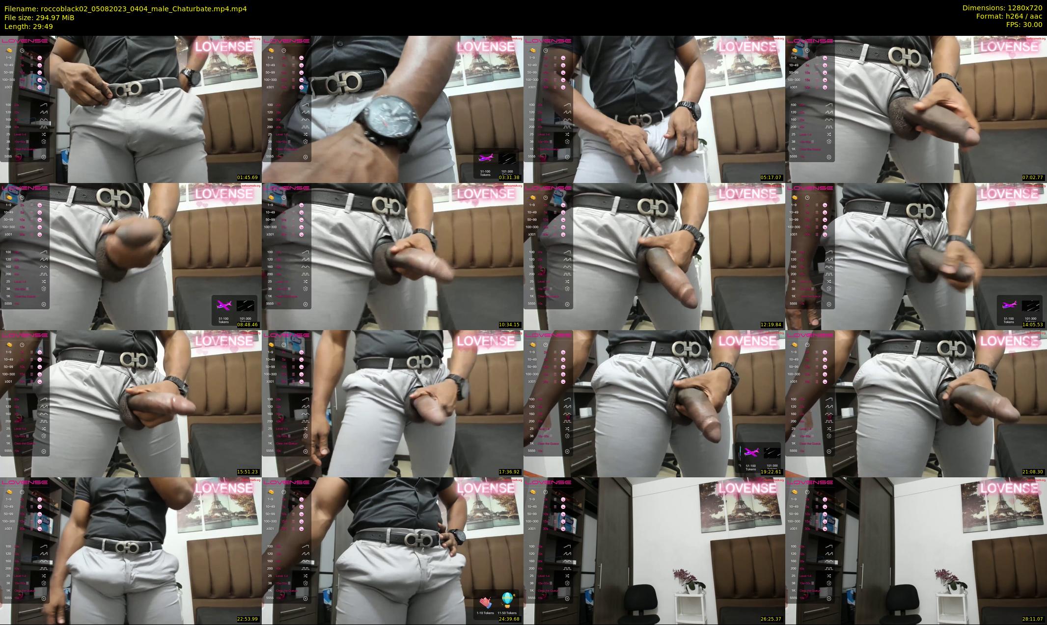 roccoblack02 — 30 minute Chaturbate male cam show recording, 720p, Aug 5, 2023