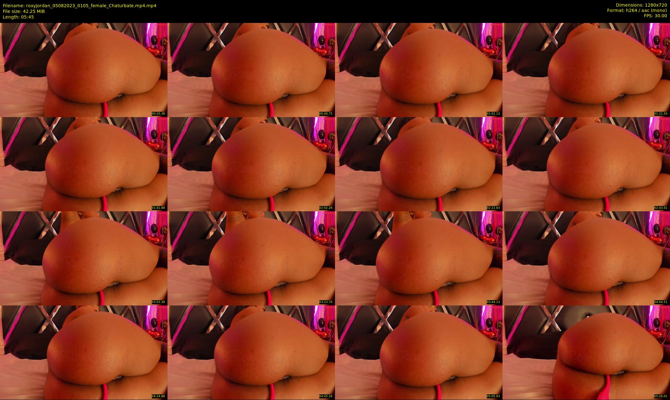 roxyjordan — 6 minute Chaturbate female cam show recording, 720p, Aug 5, 2023