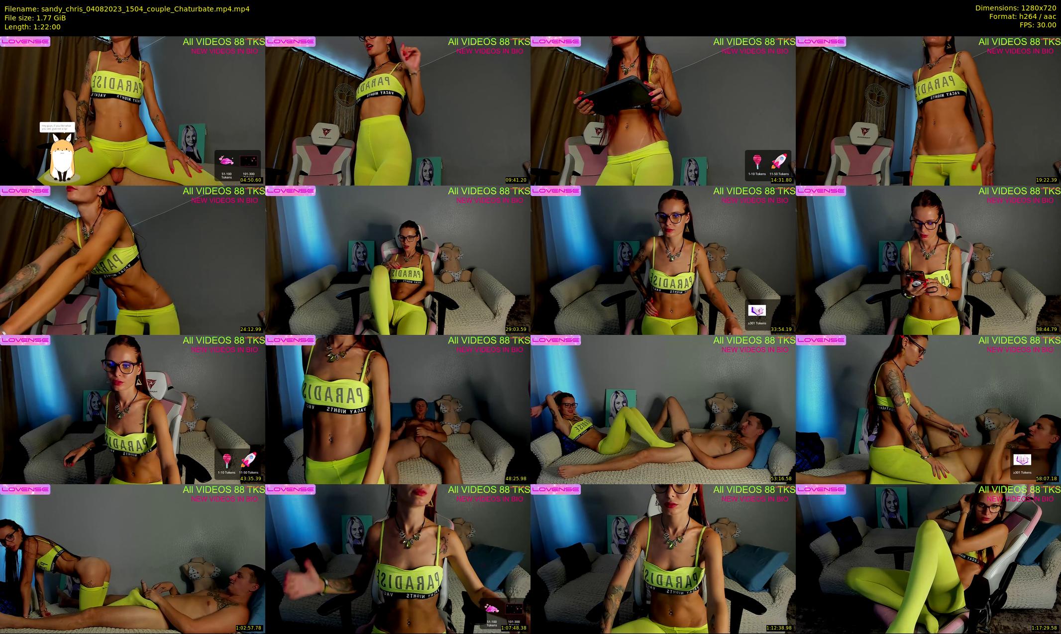 sandy_chris — 82 minute Chaturbate couple cam show recording, 720p, Aug 4, 2023