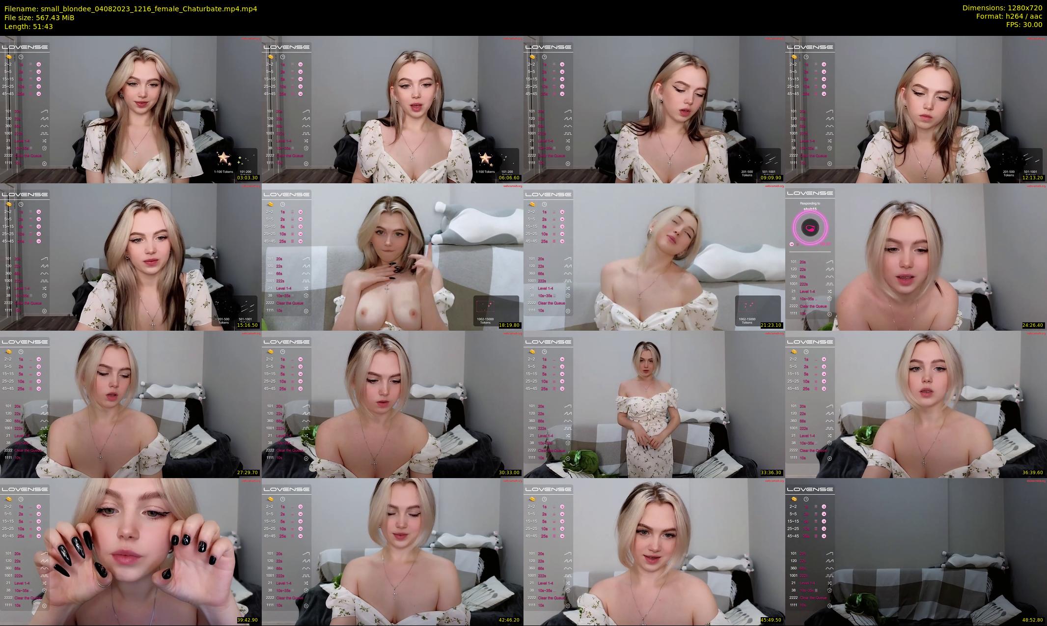 small_blondee — 52 minute Chaturbate female cam show recording, 720p, Aug 4, 2023