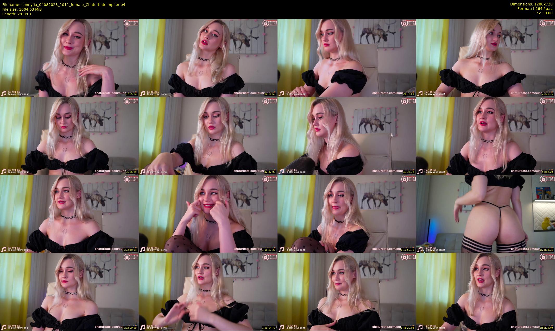 sunnyfia — 121 minute Chaturbate female cam show recording, 720p, Aug 4, 2023