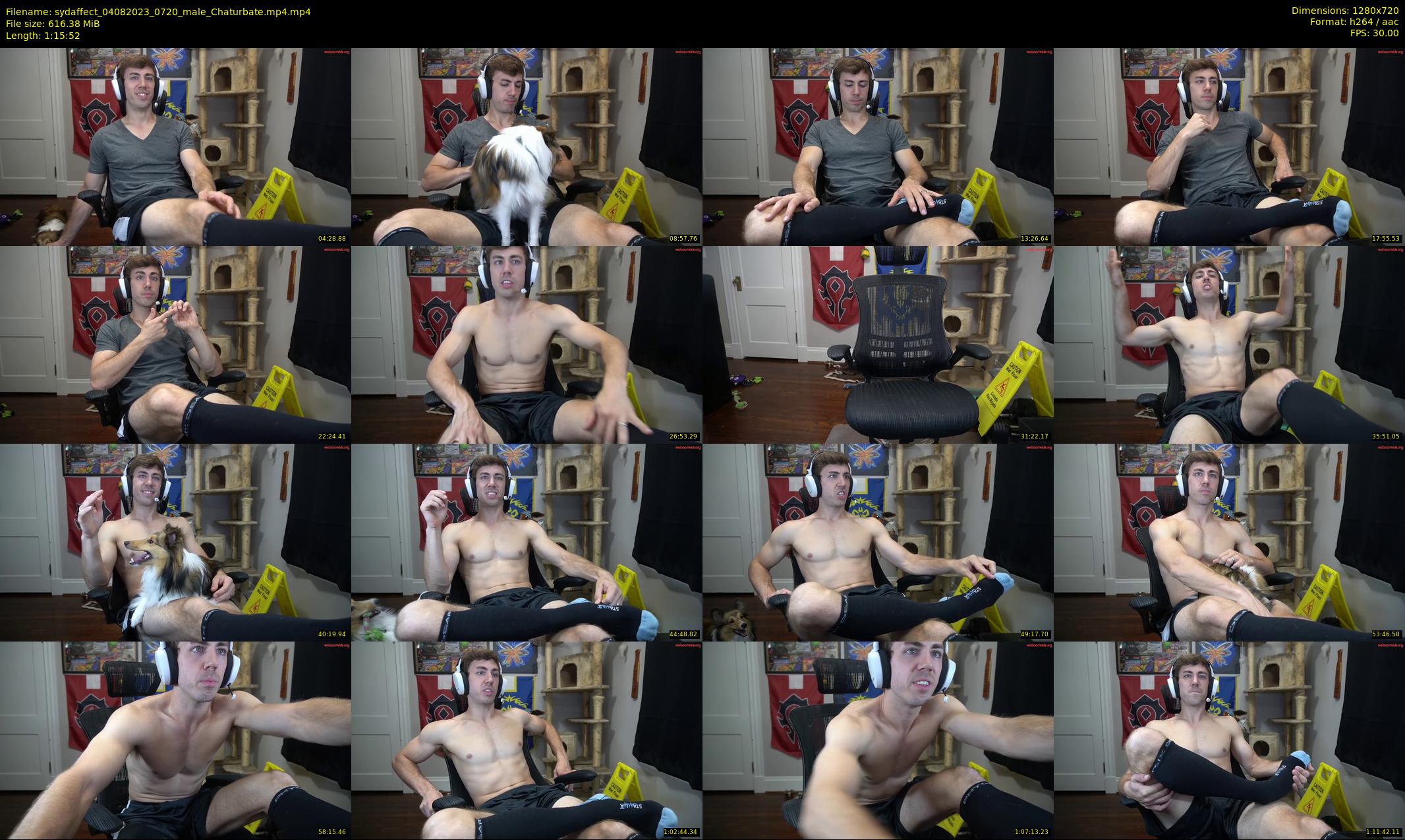 sydaffect — 76 minute Chaturbate male cam show recording, 720p, Aug 4, 2023