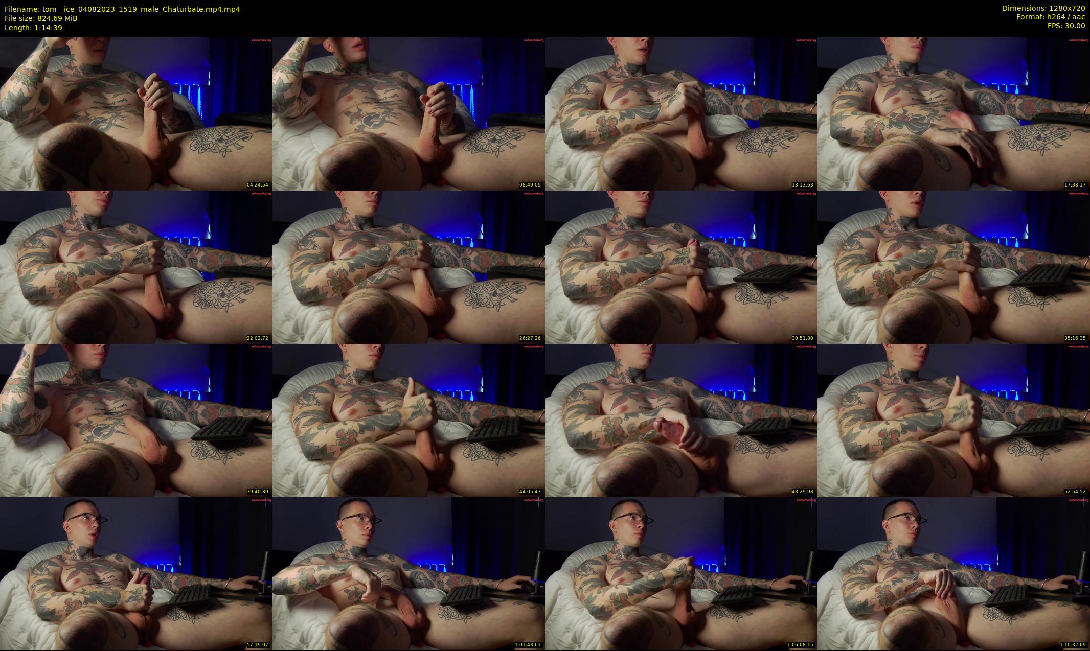 tom__ice — 75 minute Chaturbate male cam show recording, 720p, Aug 4, 2023