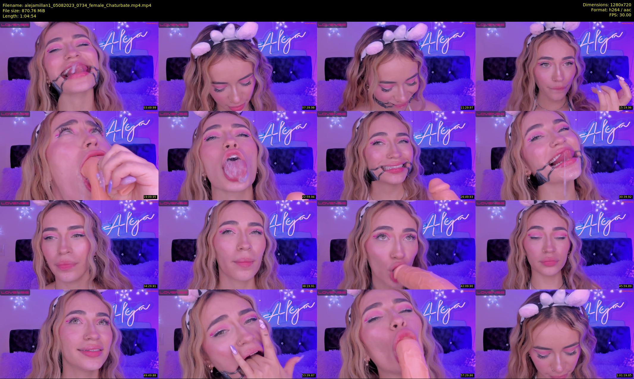 alejamillan1 — 65 minute Chaturbate female cam show recording, 720p, Aug 5, 2023