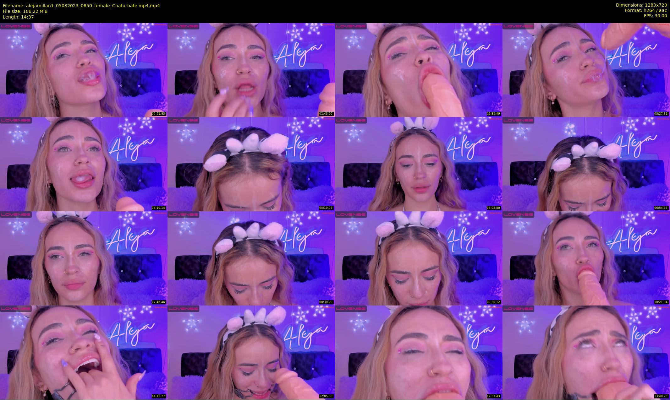 alejamillan1 — 15 minute Chaturbate female cam show recording, 720p, Aug 5, 2023