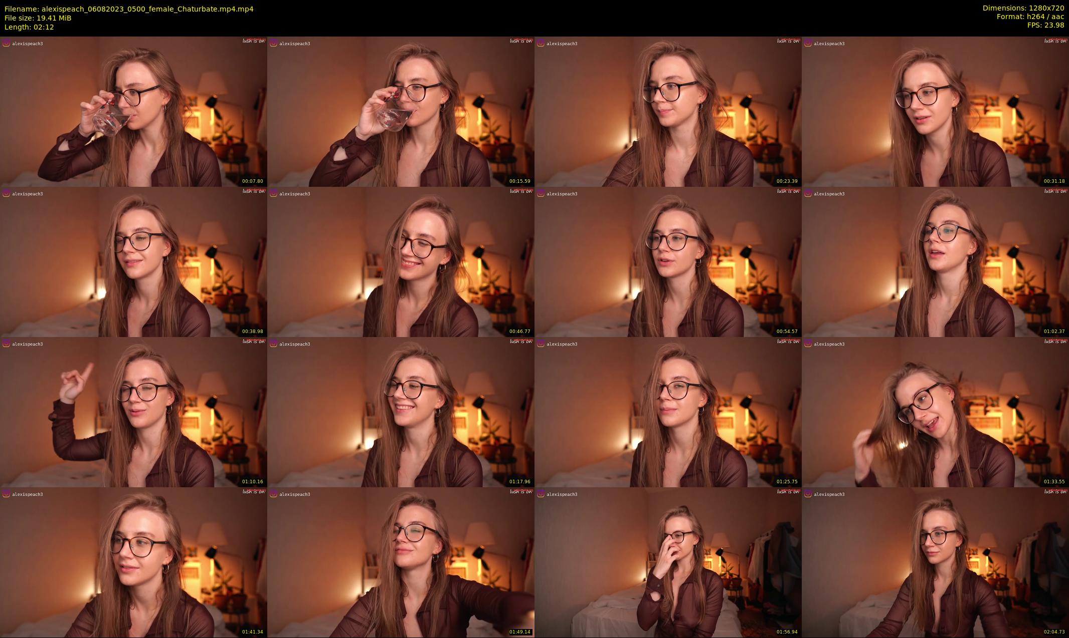 alexispeach — 3 minute Chaturbate female cam show recording, 720p, Aug 6, 2023