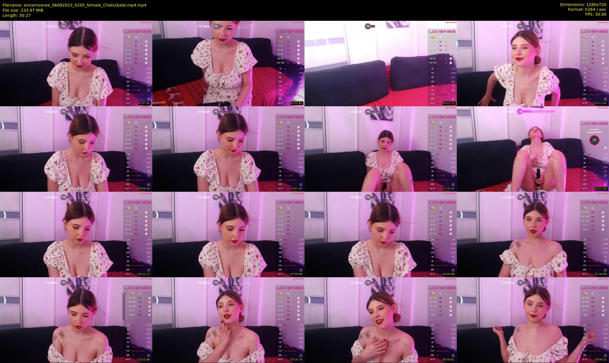 annamooree — 31 minute Chaturbate female cam show recording, 720p, Aug 6, 2023