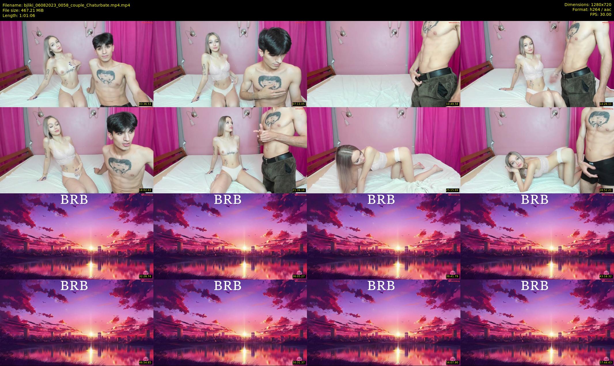 bjliki — 62 minute Chaturbate couple cam show recording, 720p, Aug 6, 2023