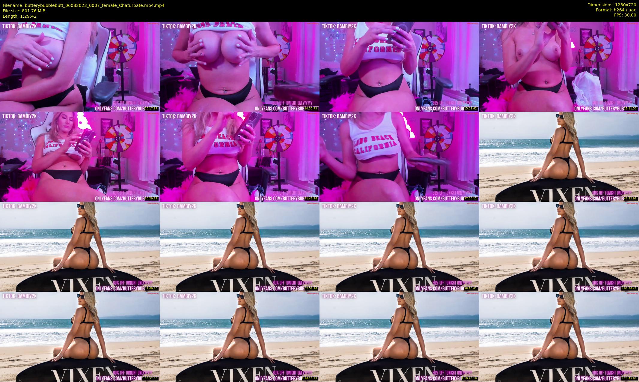 butterybubblebutt — 90 minute Chaturbate couple cam show recording, 720p, Aug 6, 2023