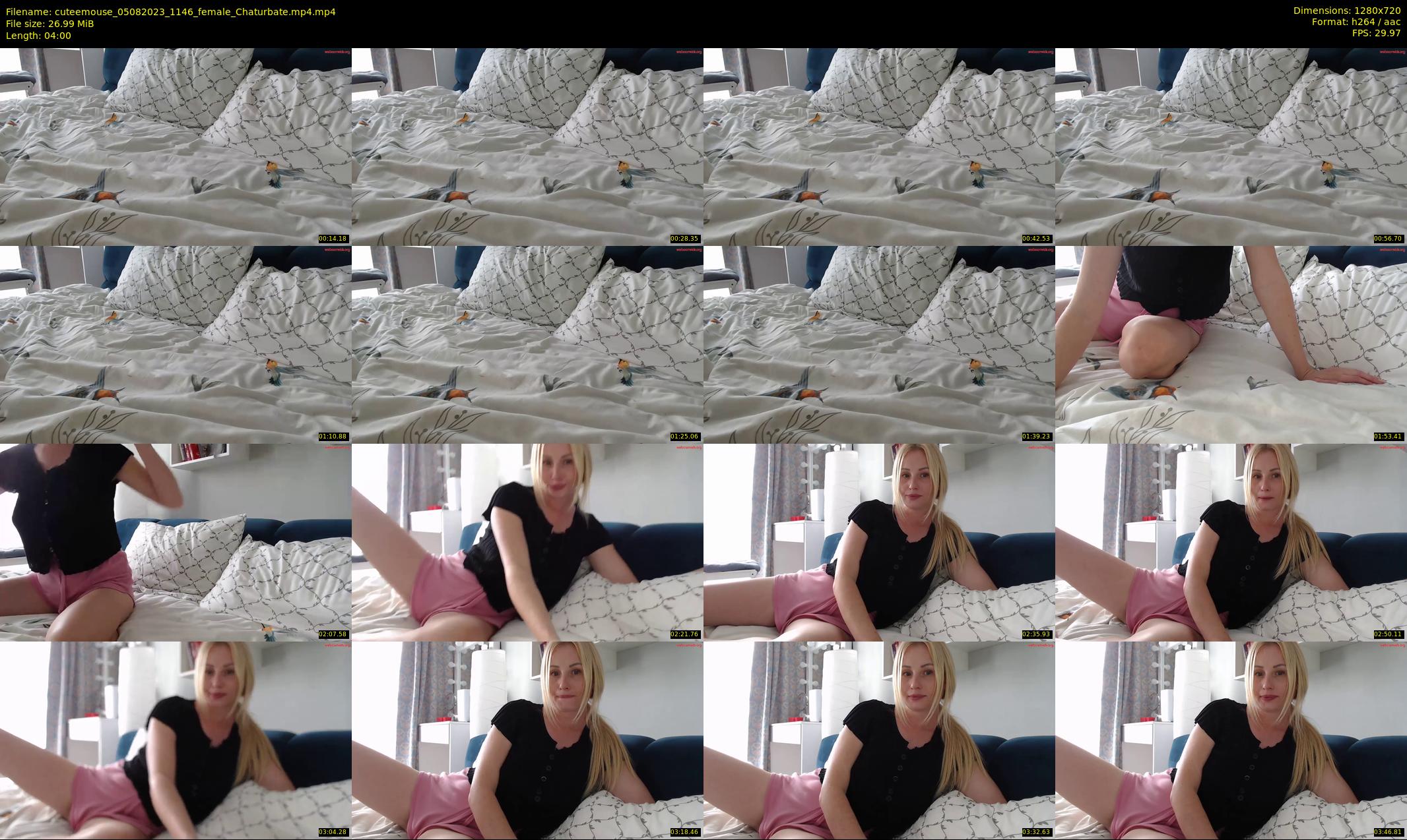 cuteemouse — 4 minute Chaturbate female cam show recording, 720p, Aug 5, 2023