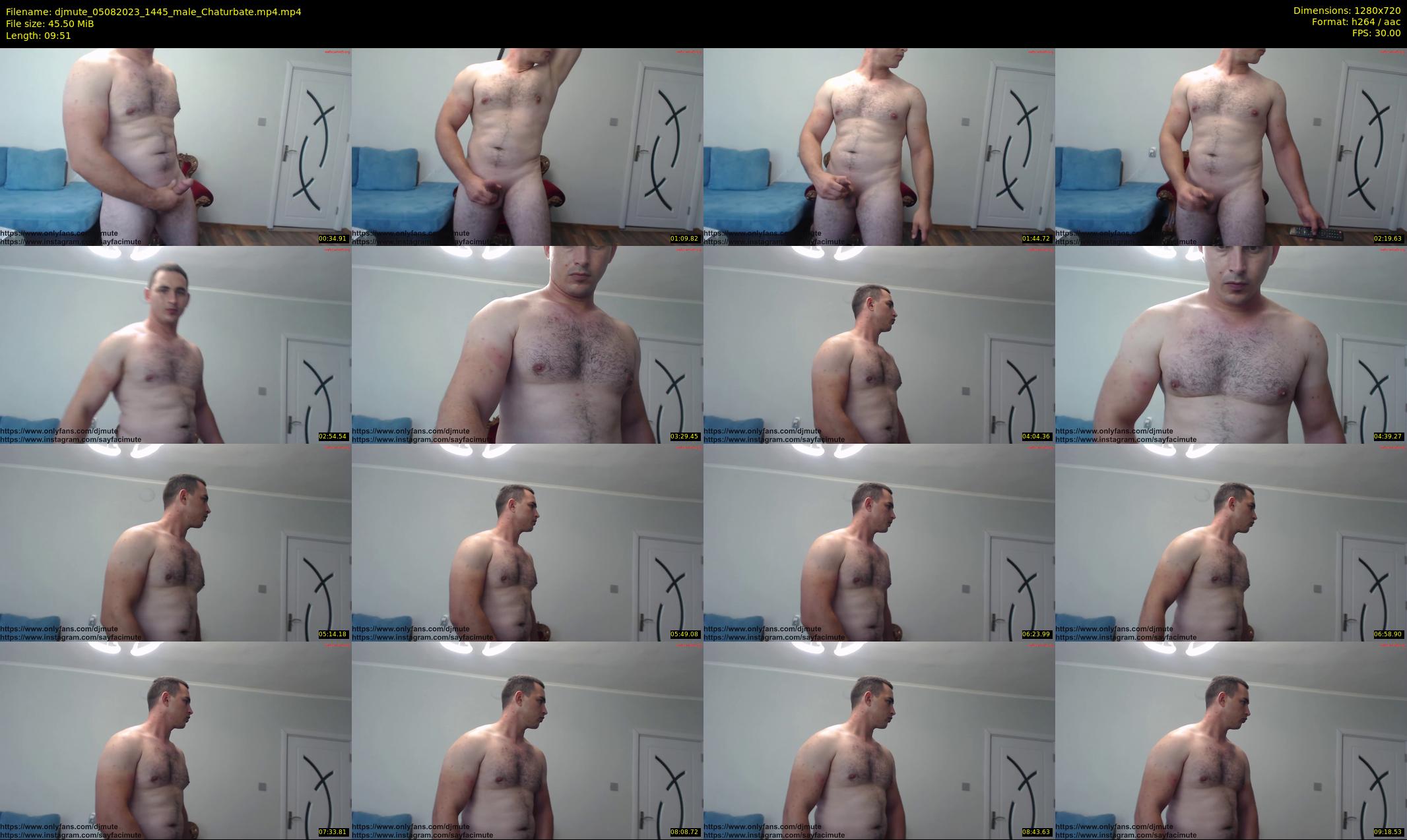djmute — 10 minute Chaturbate male cam show recording, 720p, Aug 5, 2023