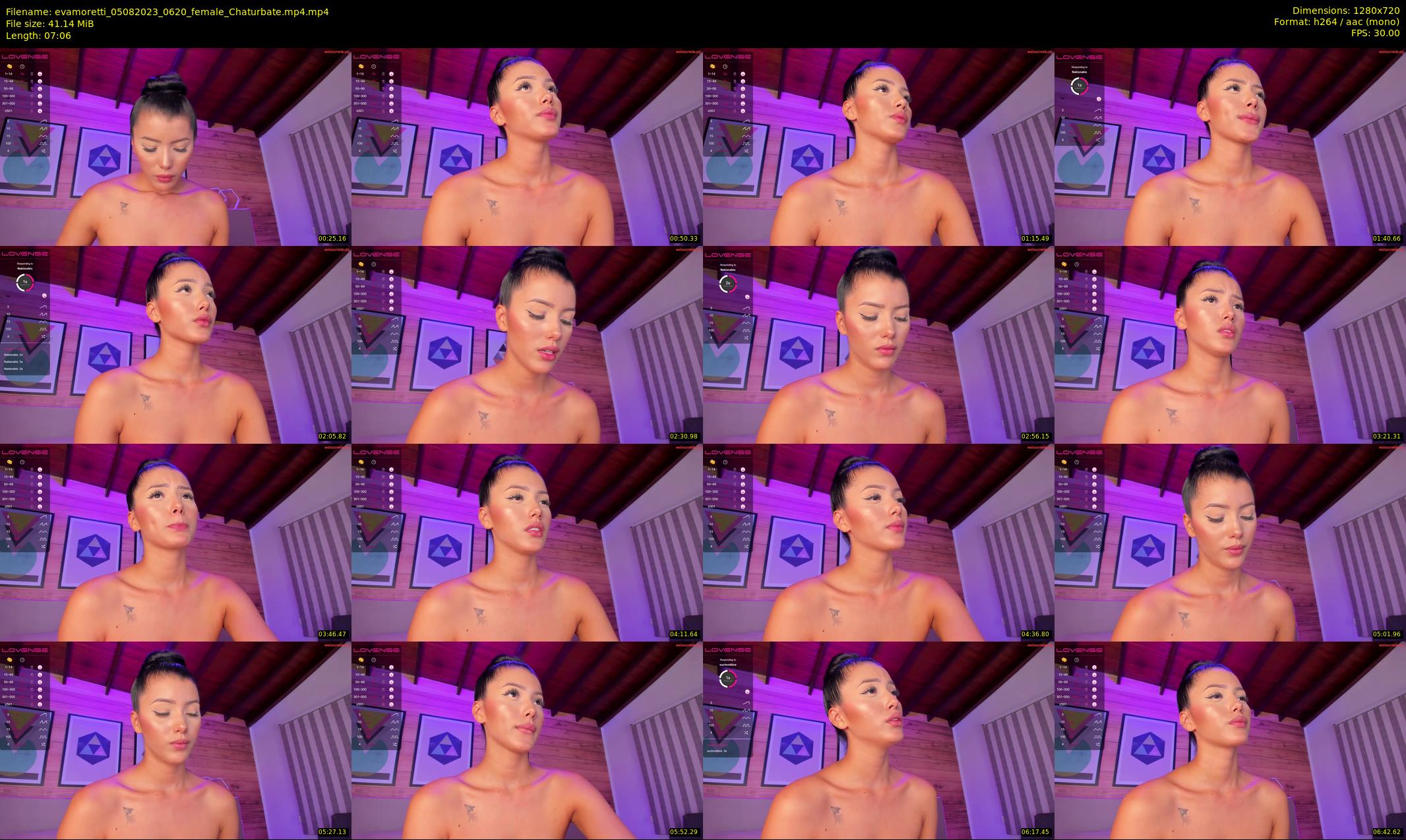 evamoretti — 8 minute Chaturbate female cam show recording, 720p, Aug 5, 2023
