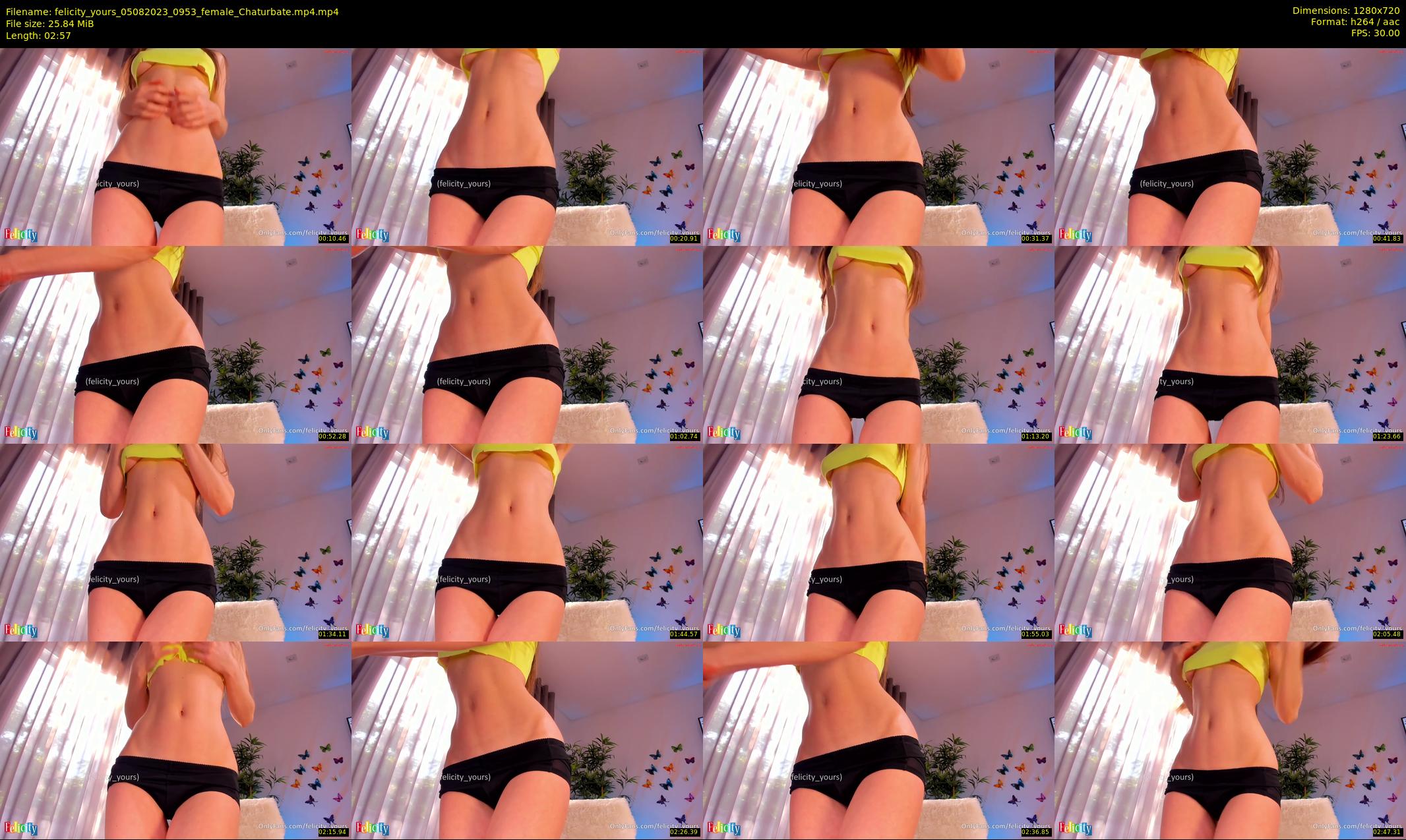 felicity_yours — 3 minute Chaturbate female cam show recording, 720p, Aug 5, 2023
