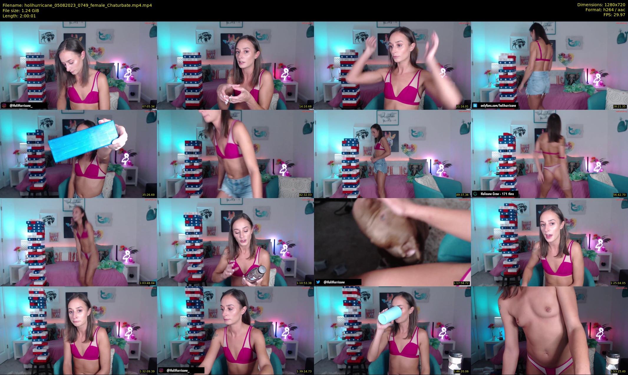holihurricane — 121 minute Chaturbate female cam show recording, 720p, Aug 5, 2023