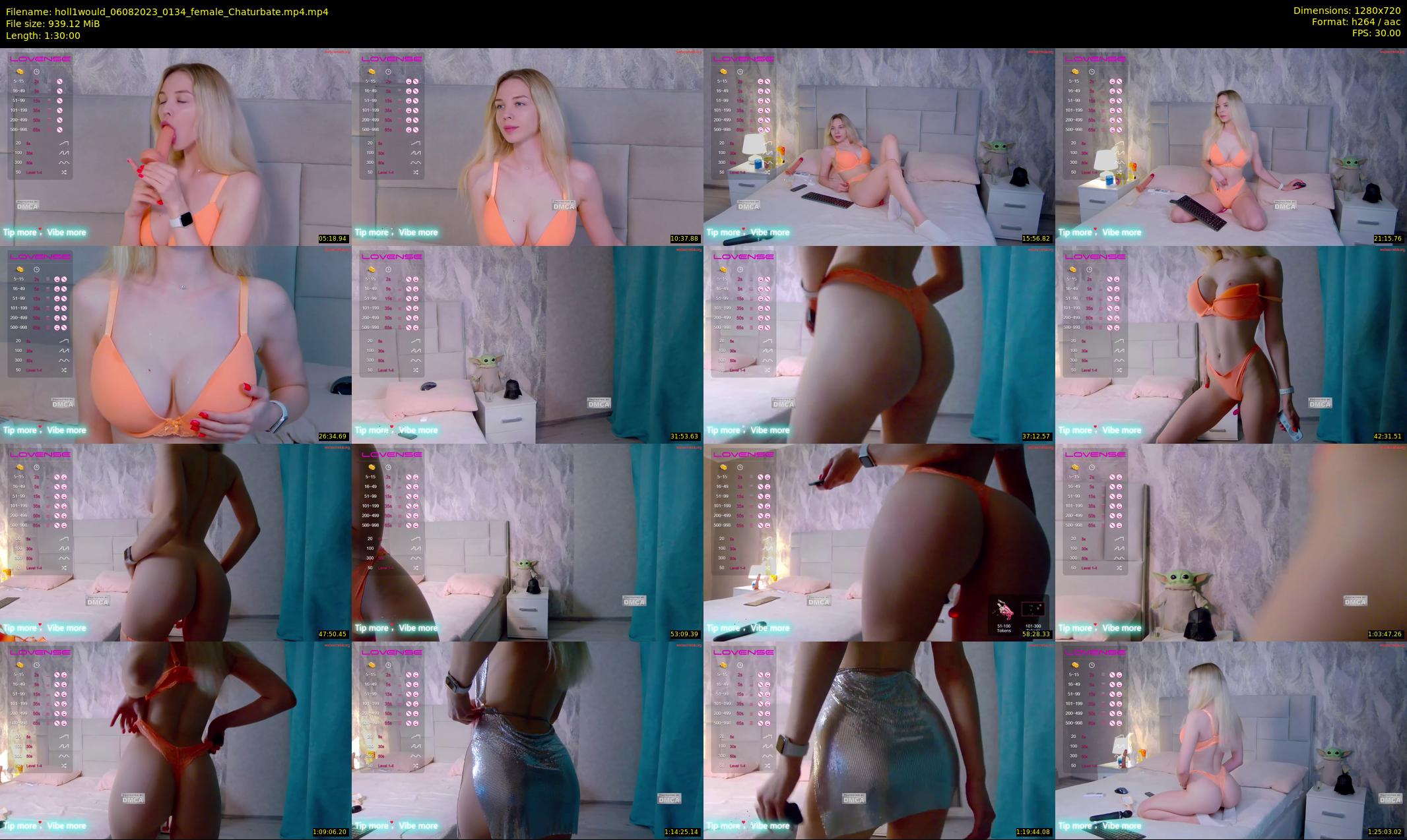 holl1would — 90 minute Chaturbate female cam show recording, 720p, Aug 6, 2023