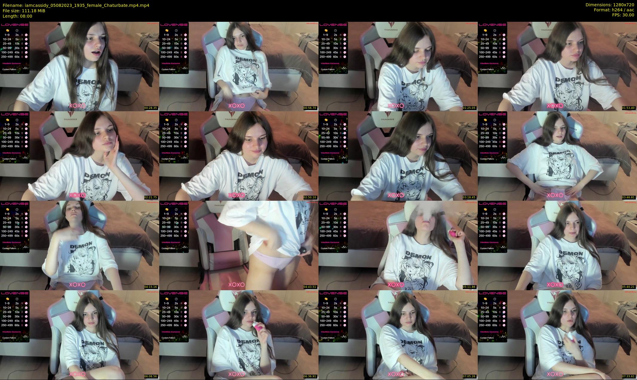iamcassidy — 8 minute Chaturbate female cam show recording, 720p, Aug 5, 2023